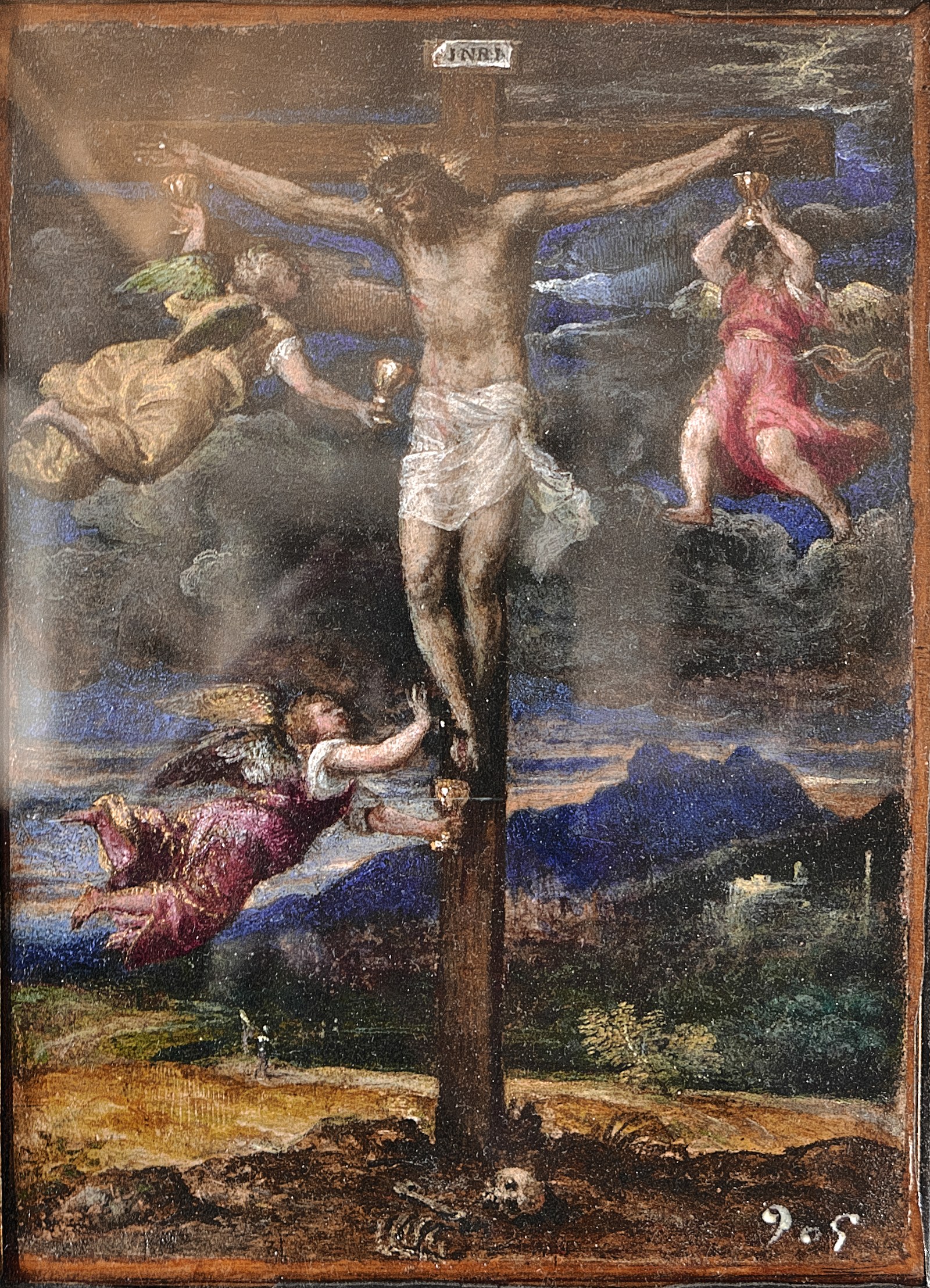 Crucifixion with Three Angels