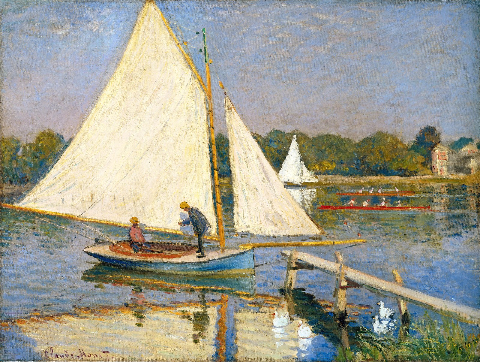 Canoeists near Argenteuil
