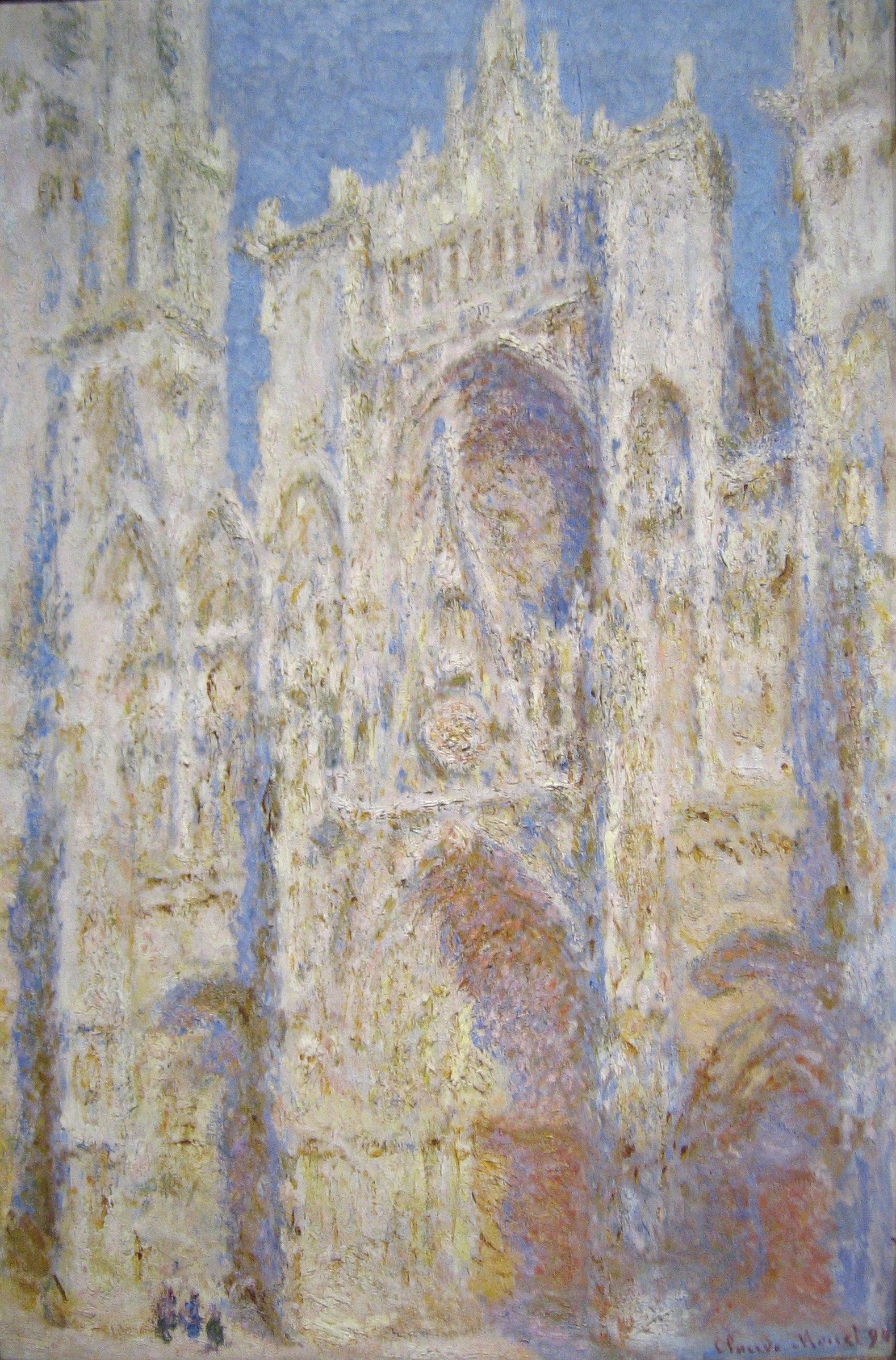 Rouen Cathedral, Portal, Sunlight