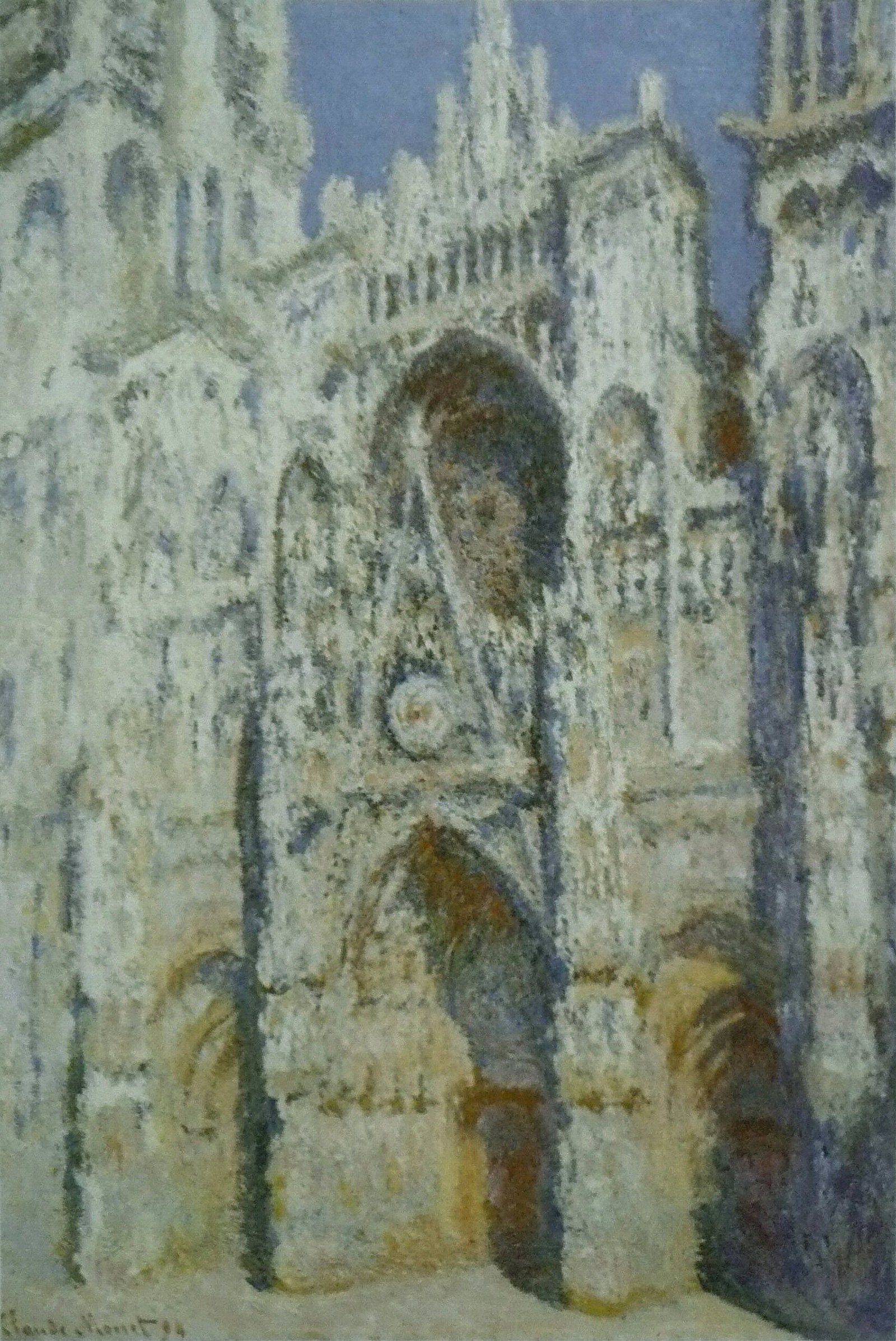 Rouen Cathedral, Portal and Tower Saint-Romain in the Sun