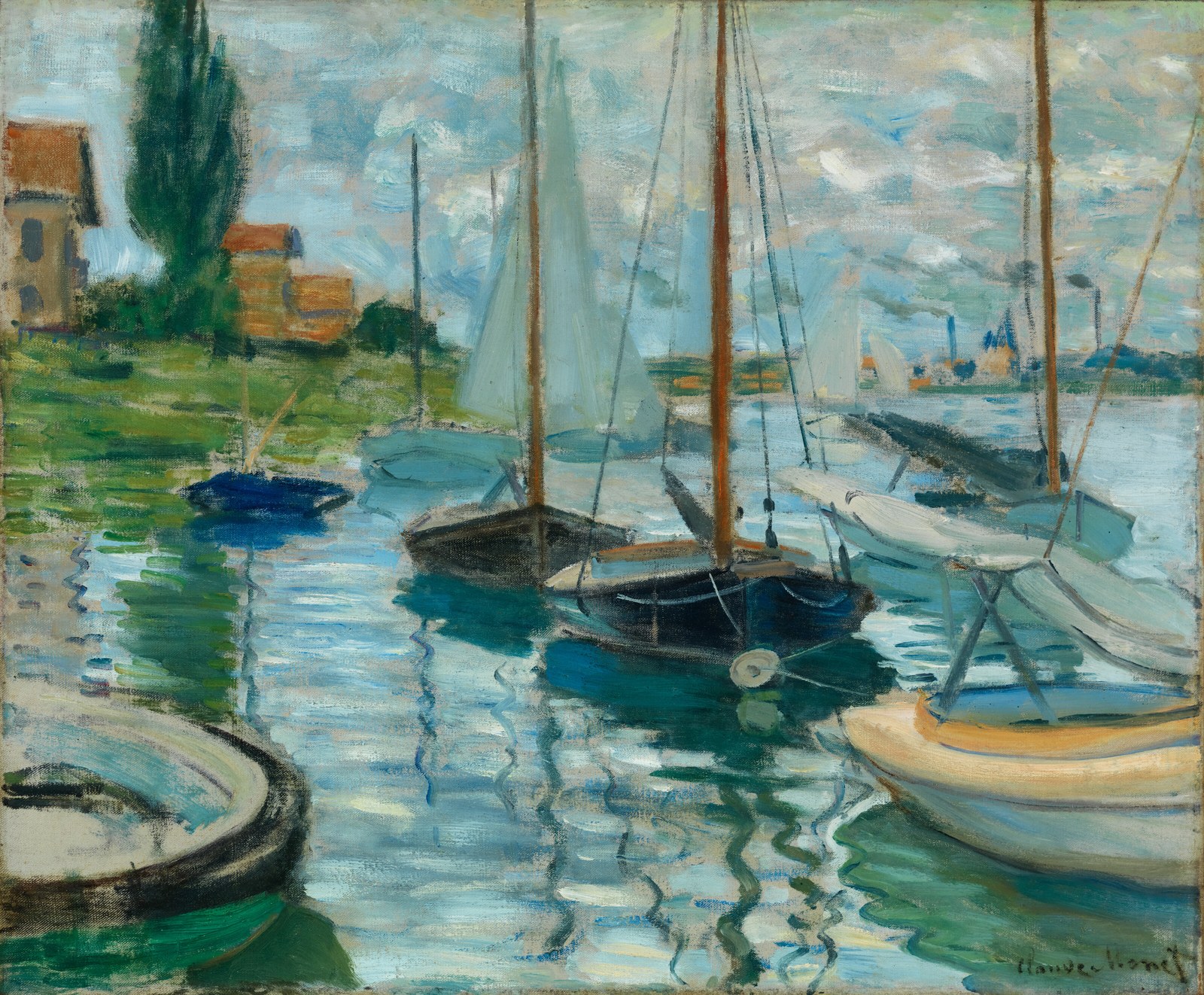 Sailboats on the Seine at Petit-Gennevilliers