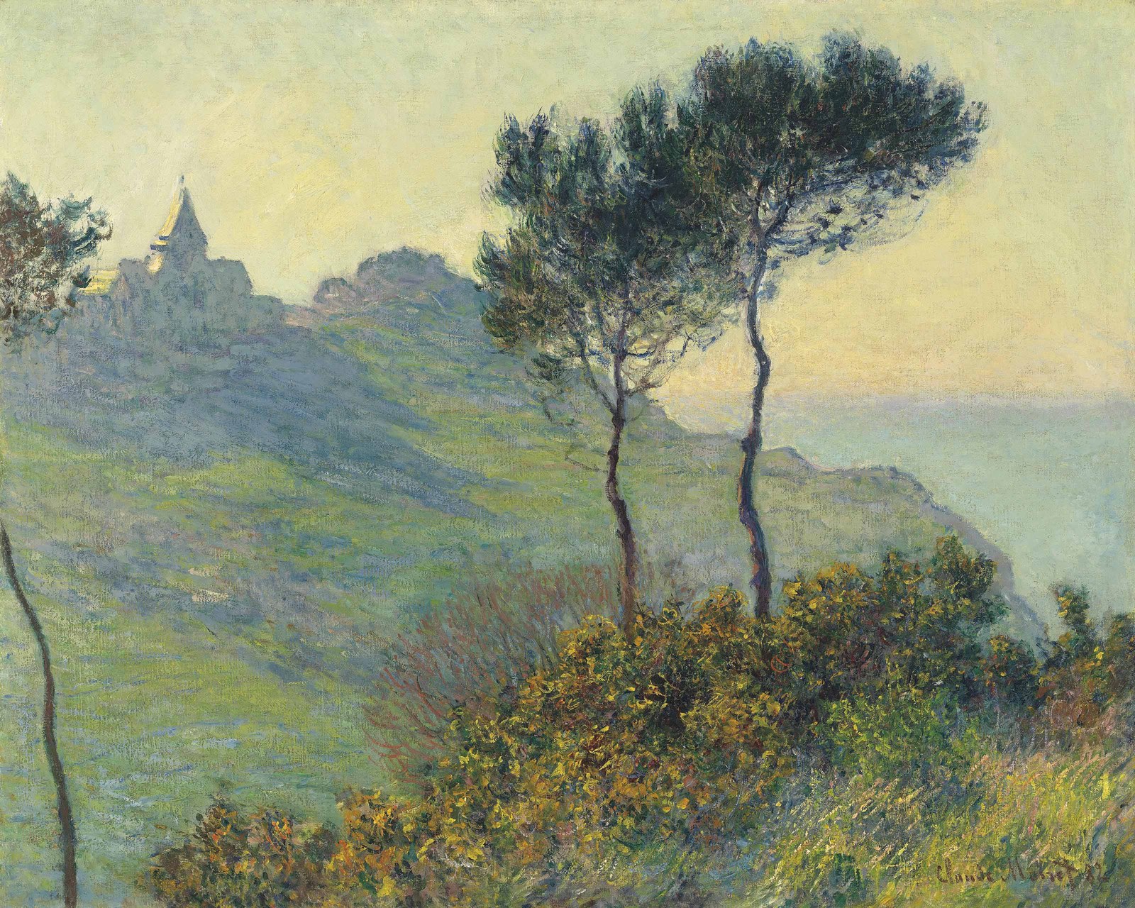 The Church of Varengeville, Sunset