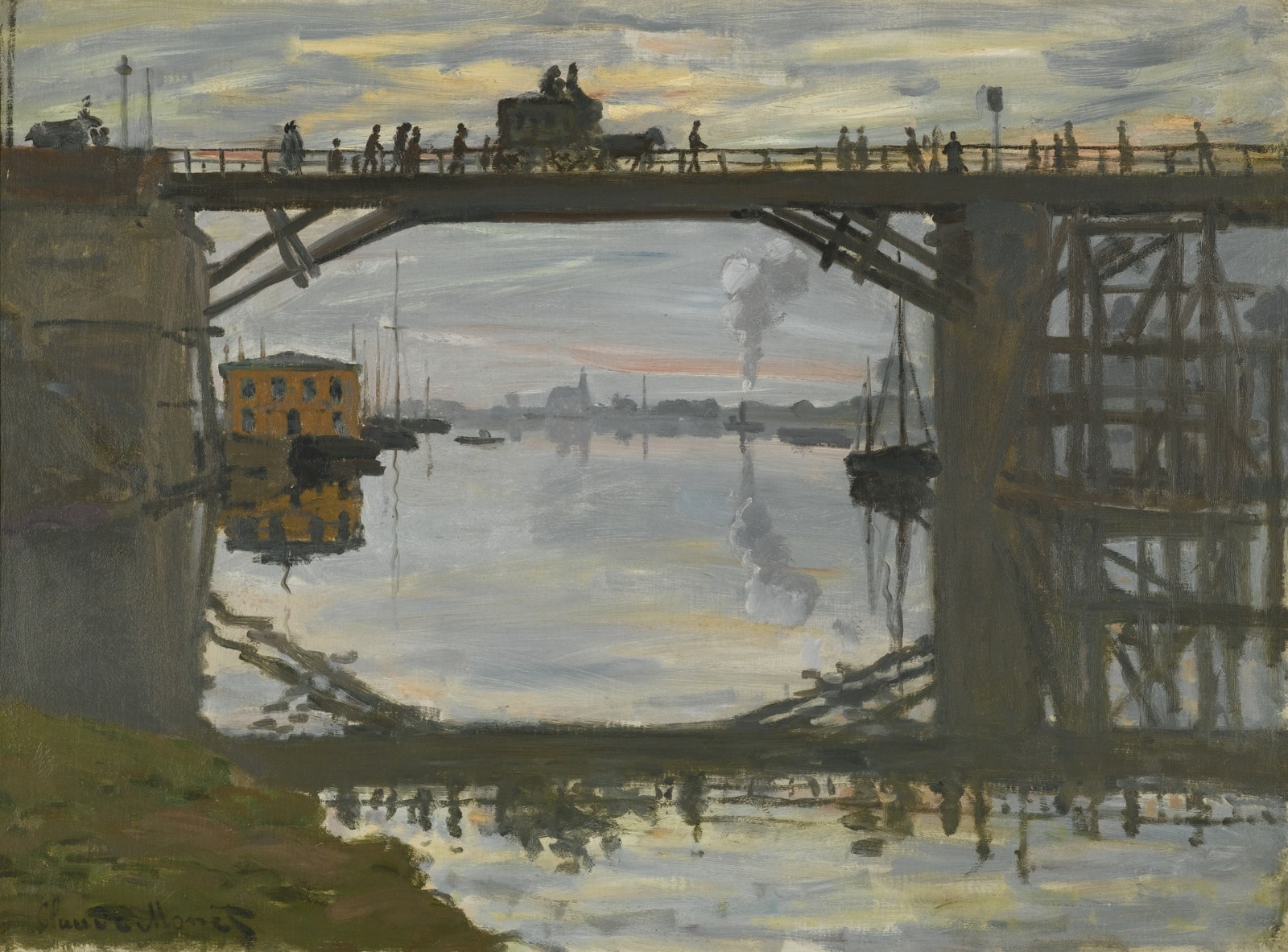 The Highway Bridge under repair