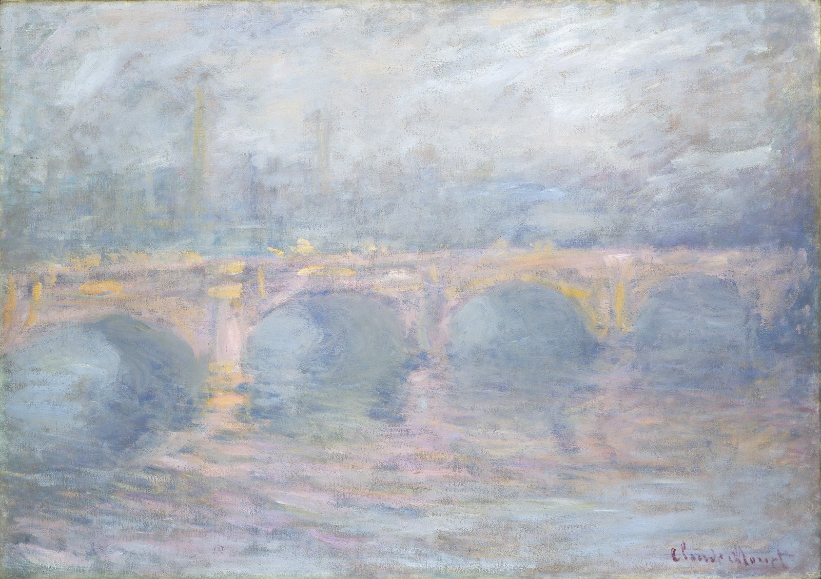 Waterloo Bridge, London, at Sunset