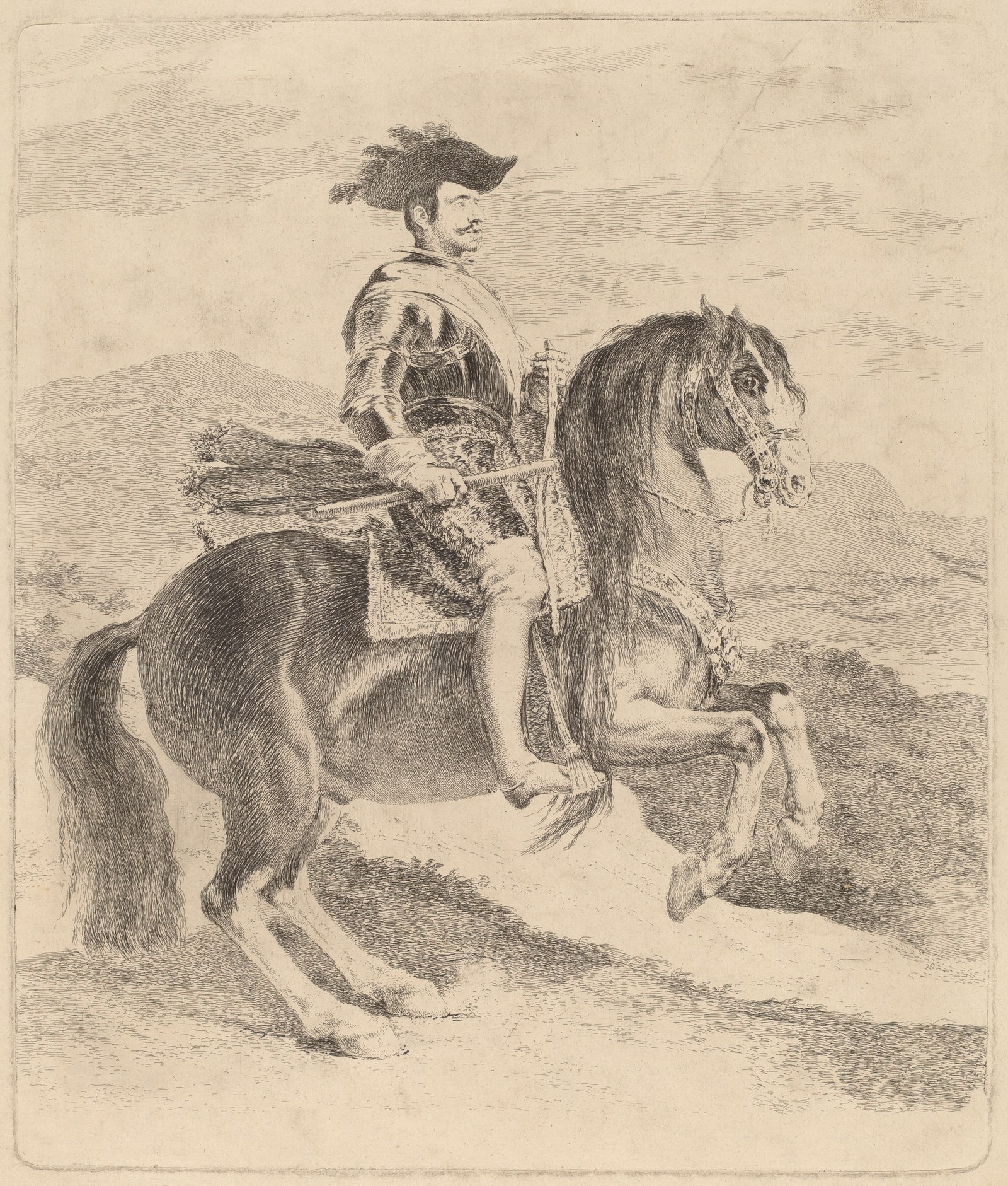 Francisco de Goya after Diego Velázquez, Felipe IV, 1778, NGA 39831
