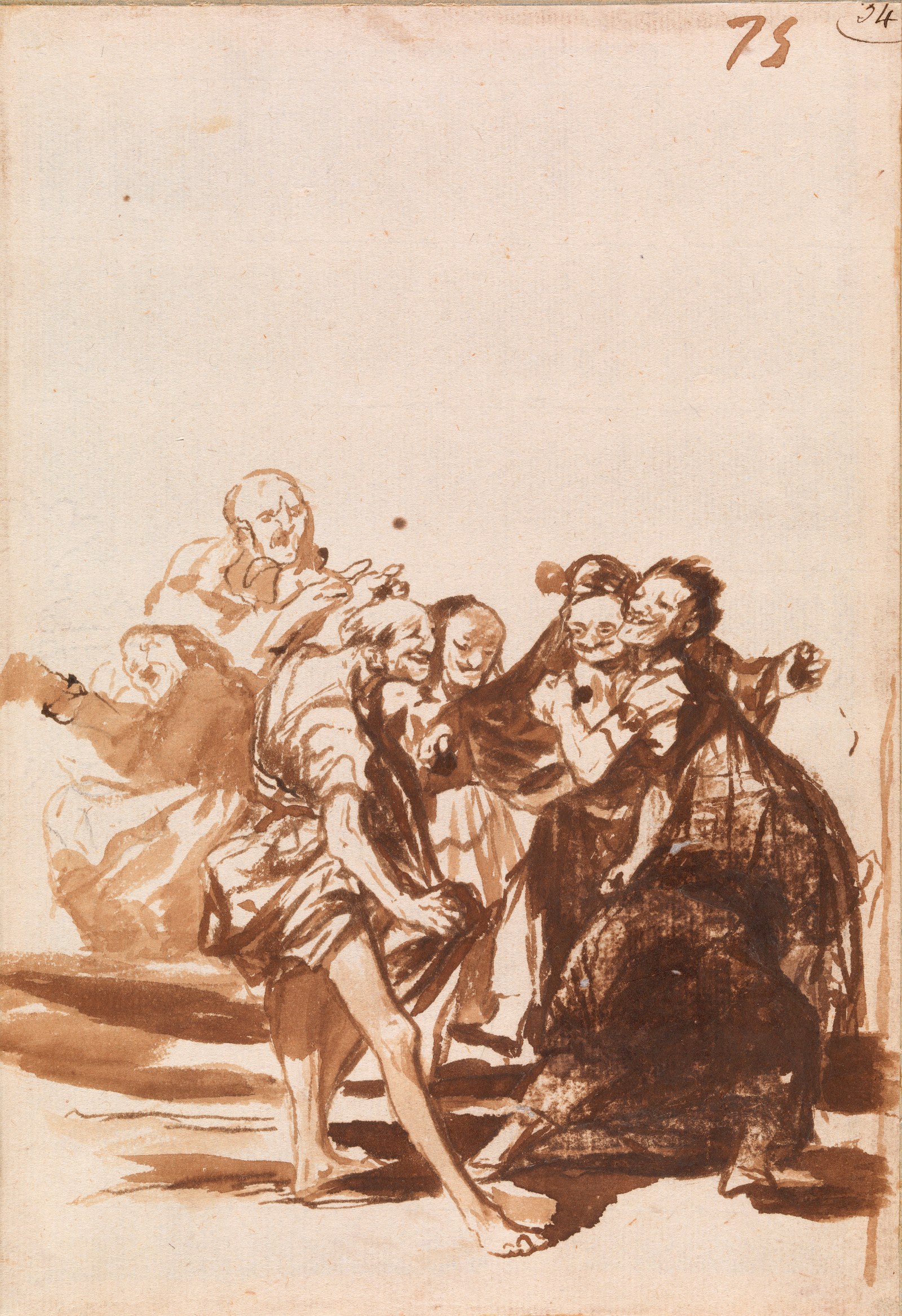 Francisco de Goya - Old People Singing and Dancing - BF689.2 - Barnes Foundation