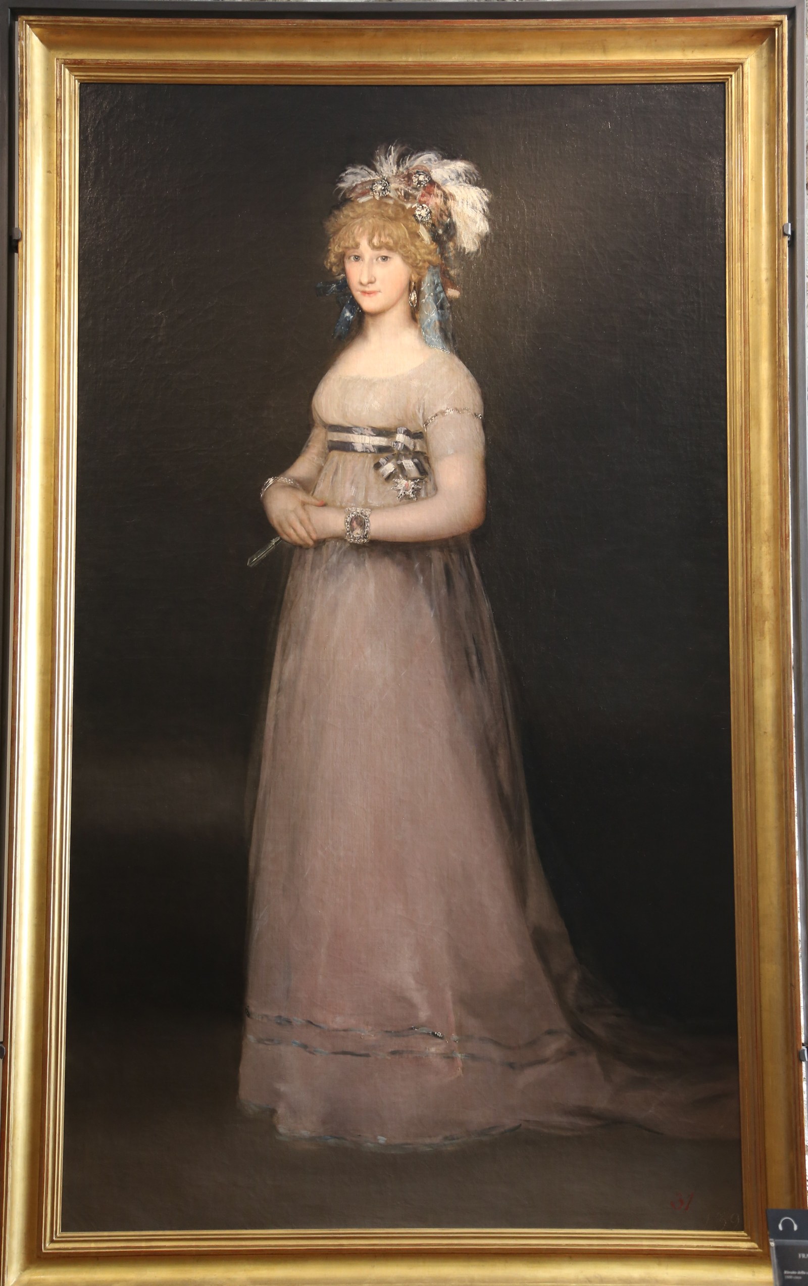 Francisco de Goya Portrait von María Luisa de Borbón y Vallabriga Uffizien Florenz-01