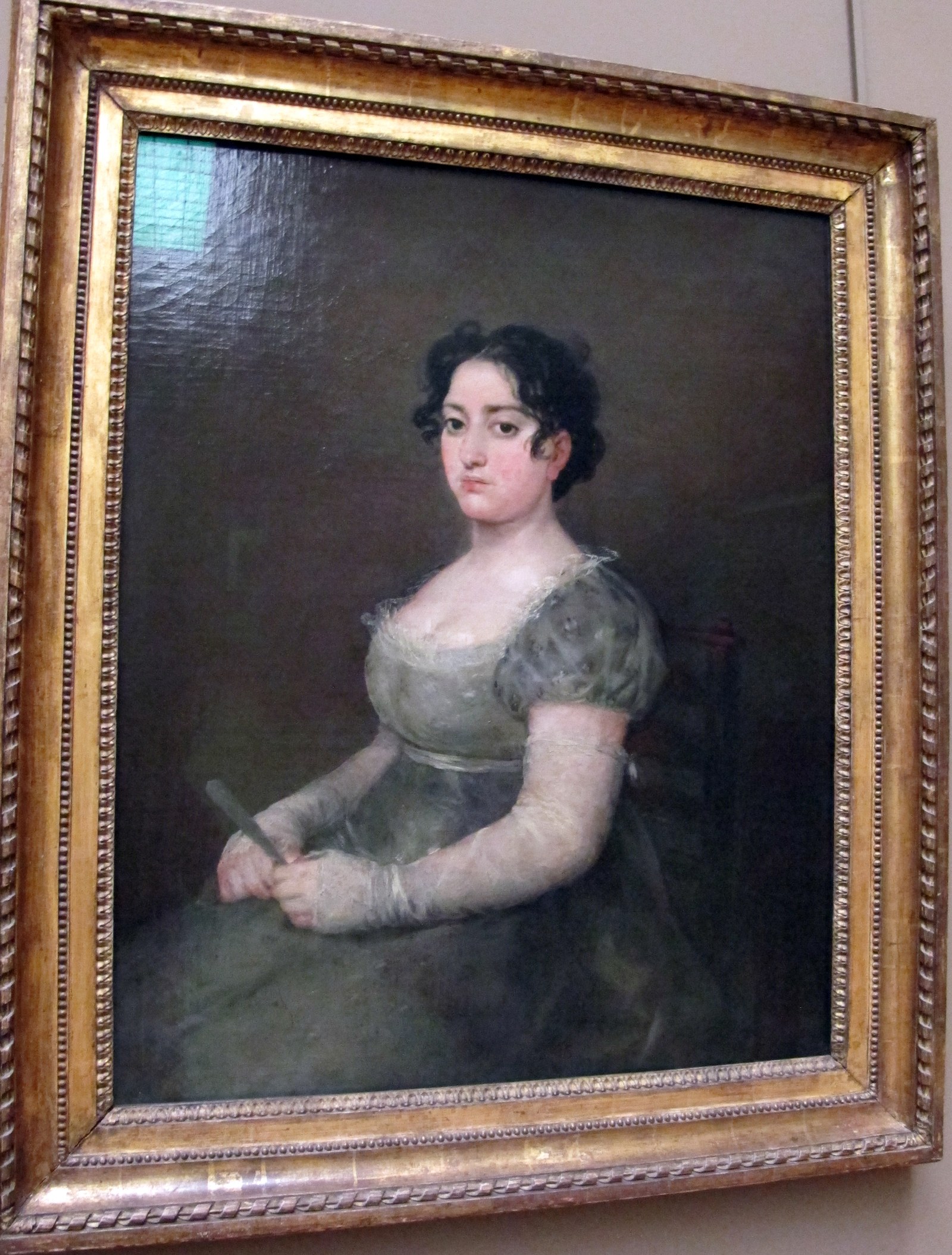 Francisco de goya y lucientes, la ragazza del ventaglio, 1790 ca.