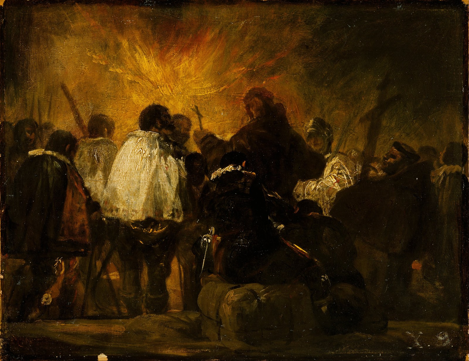 Francisco Goya - Night Scene from the Inquisition - Google Art Project