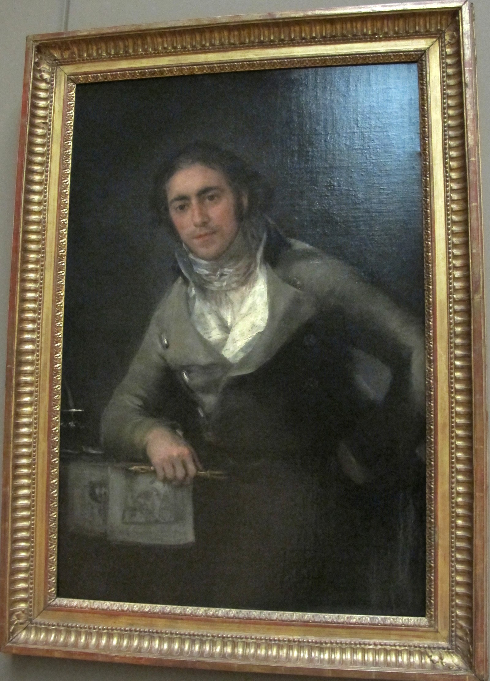 Francisco de goya y lucientes, ritratto maschile detto don evaristo perez de castro, 1790 ca.