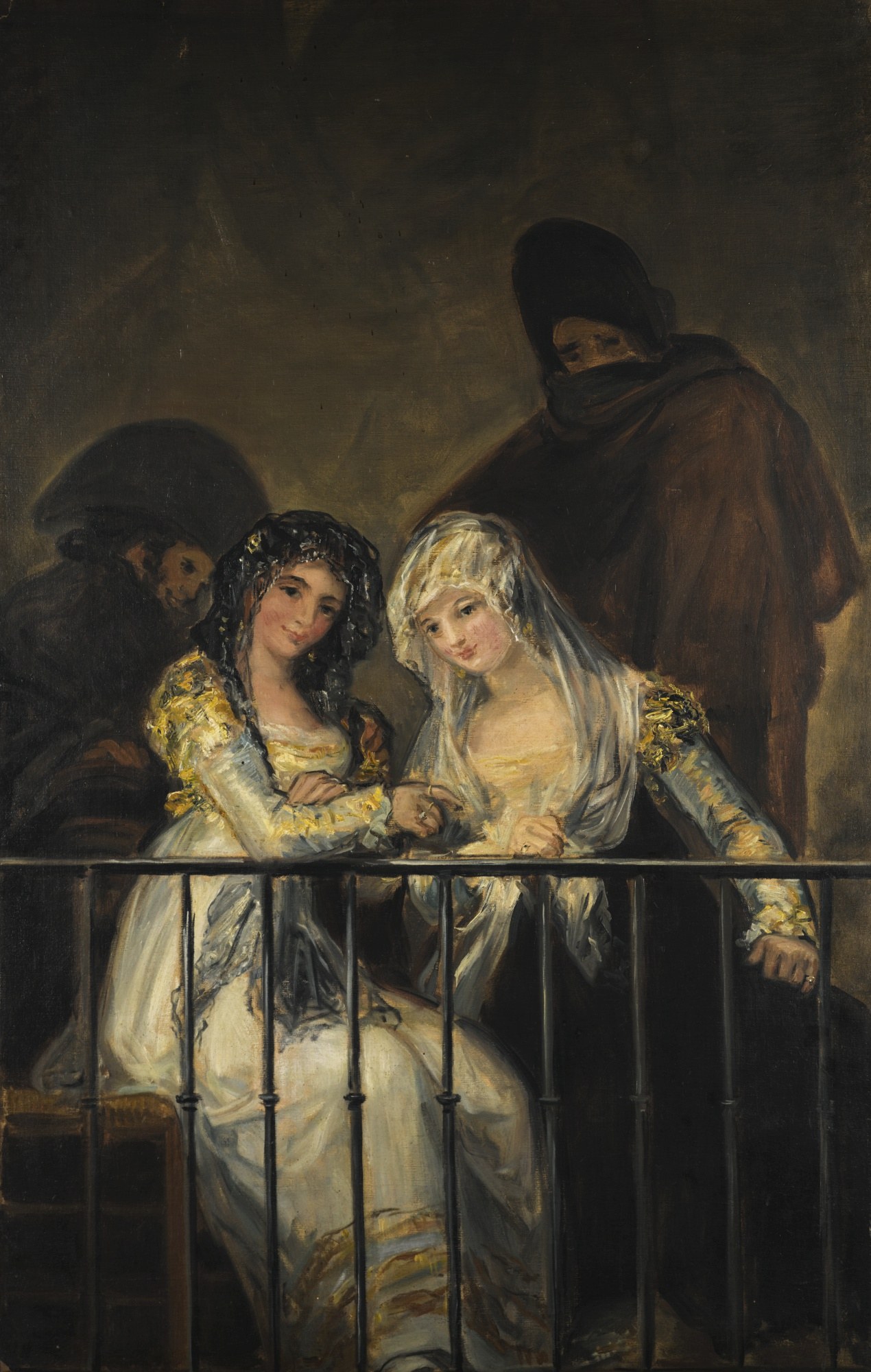 Majas on the balcony - Follower of Francisco Goya