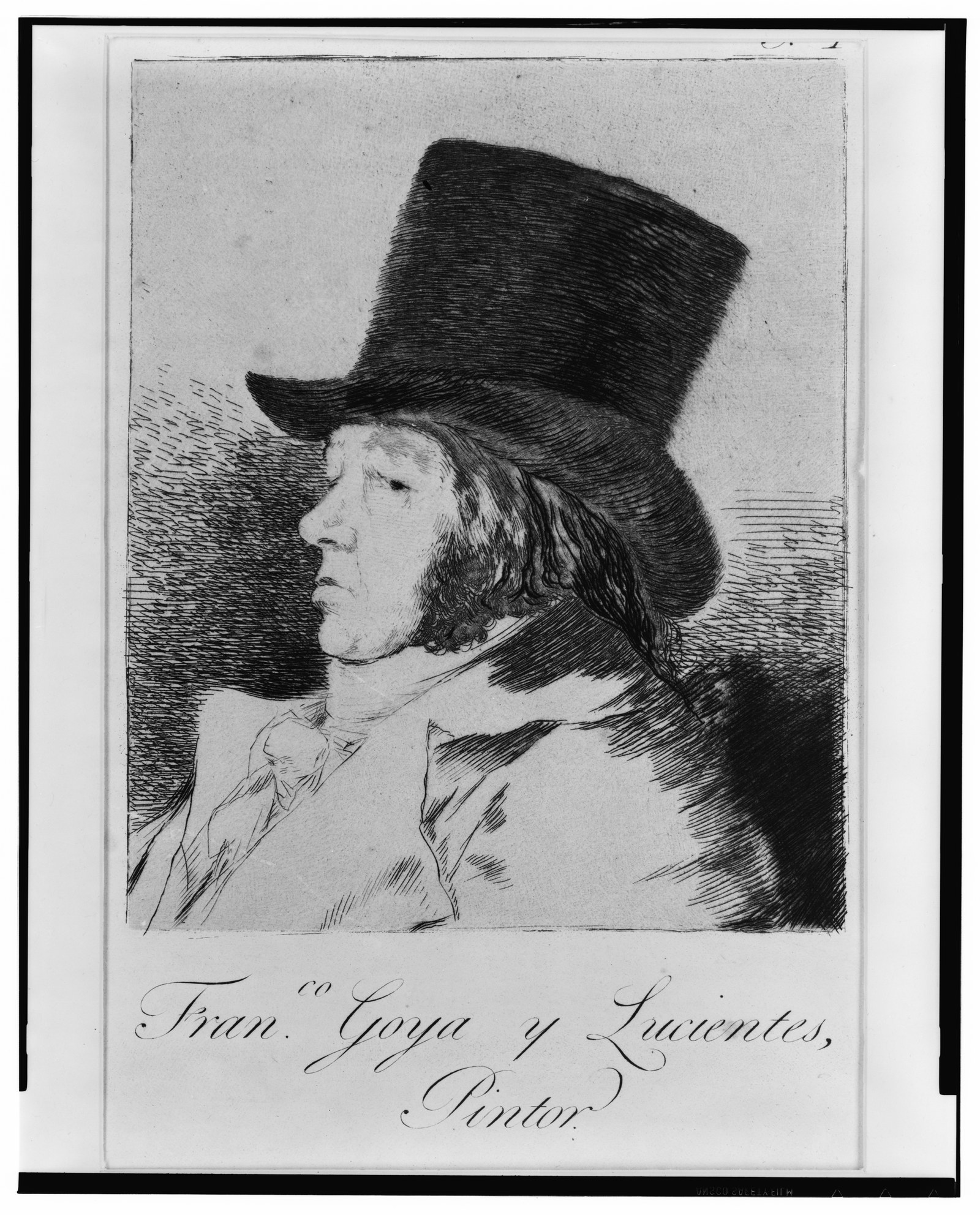 Self portrait) - Franco. Goya y Lucientes, pintor LCCN2004665125