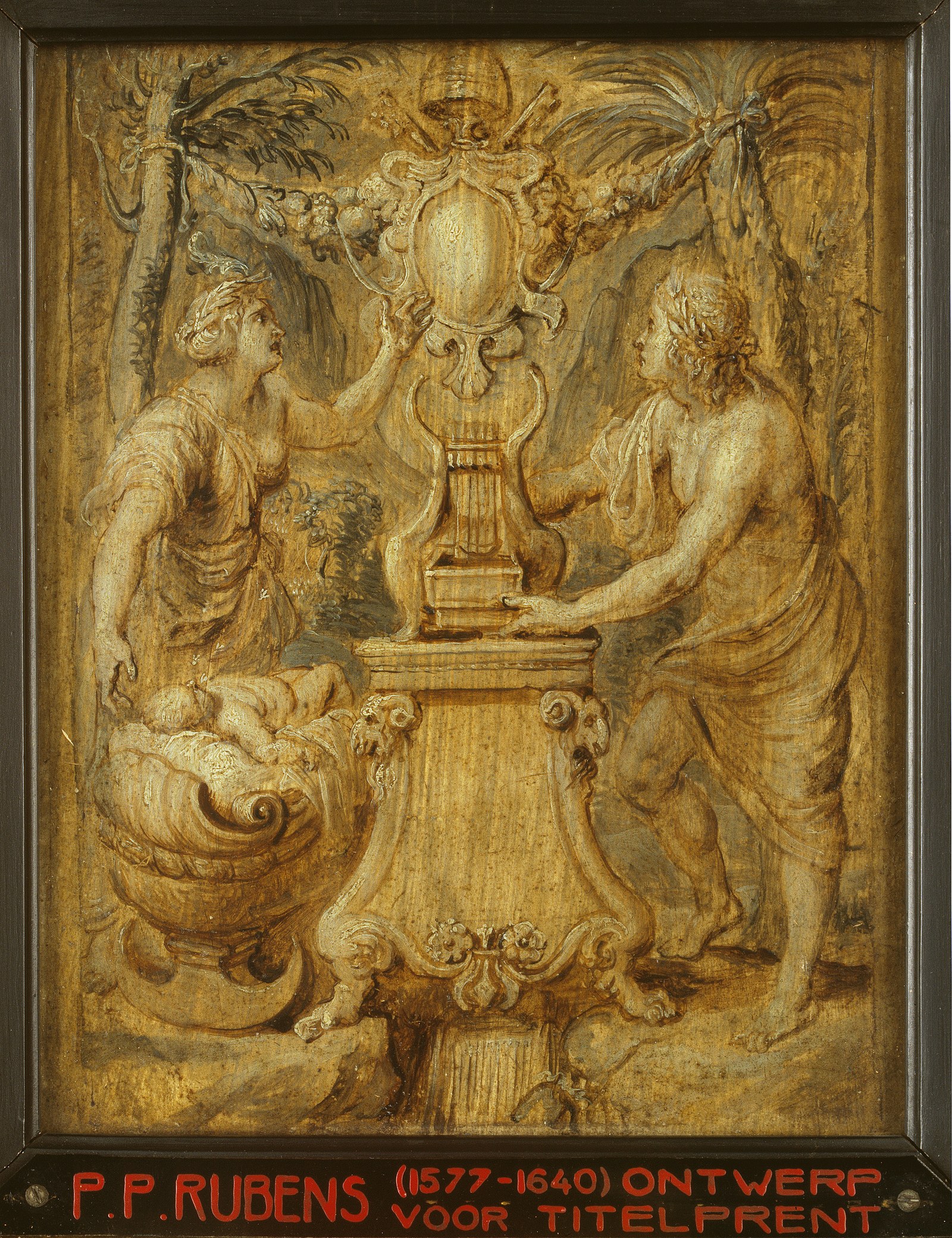 Design of the title page of the book 'Sarbievii Lyricorum libri IV'