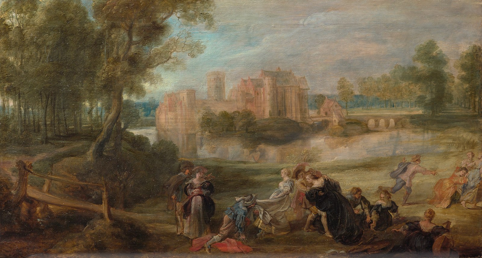 Park Landscape with Merry Company