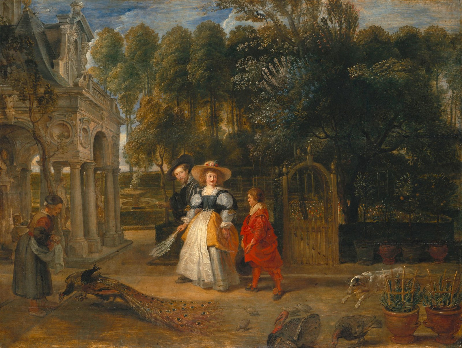 Rubens with his second wife in the garden