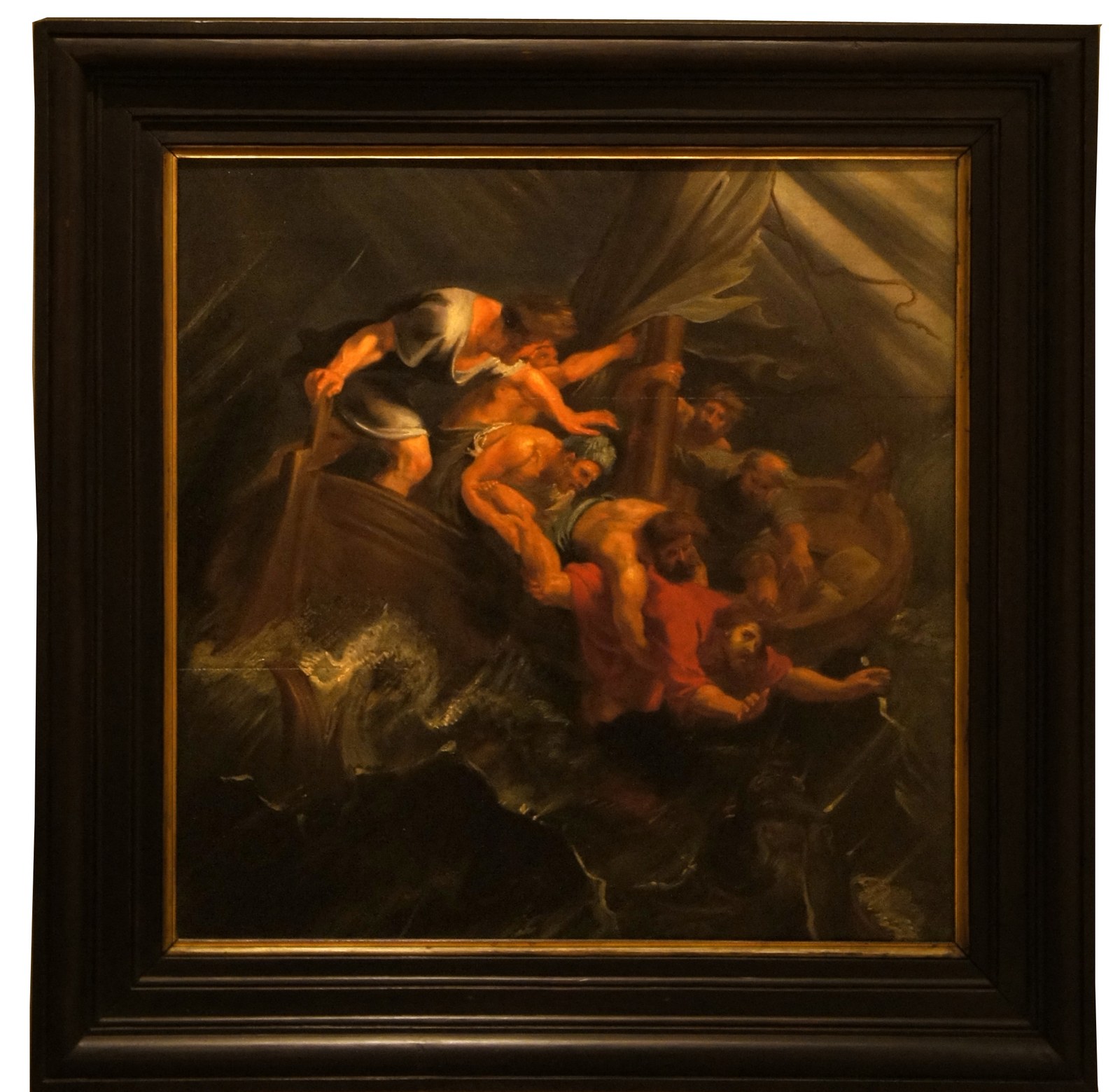 The sailors reluctantly throw the prophet Jonah into the sea (Jonah I:12), ca. 1618-1619