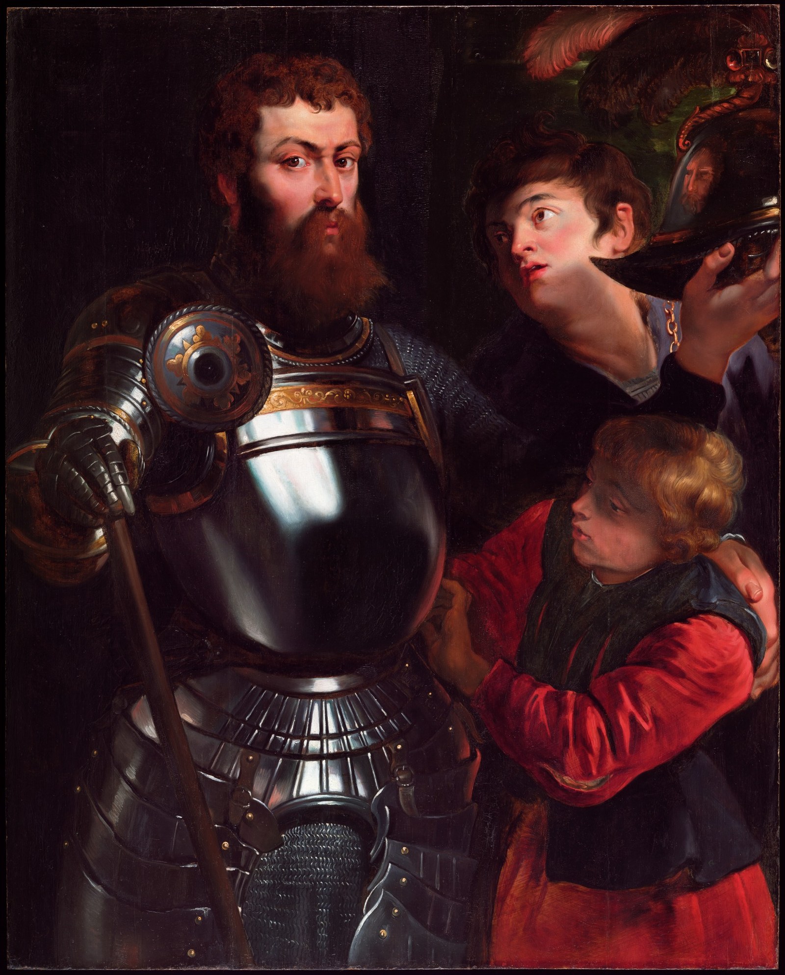 Warrior with Two Pages