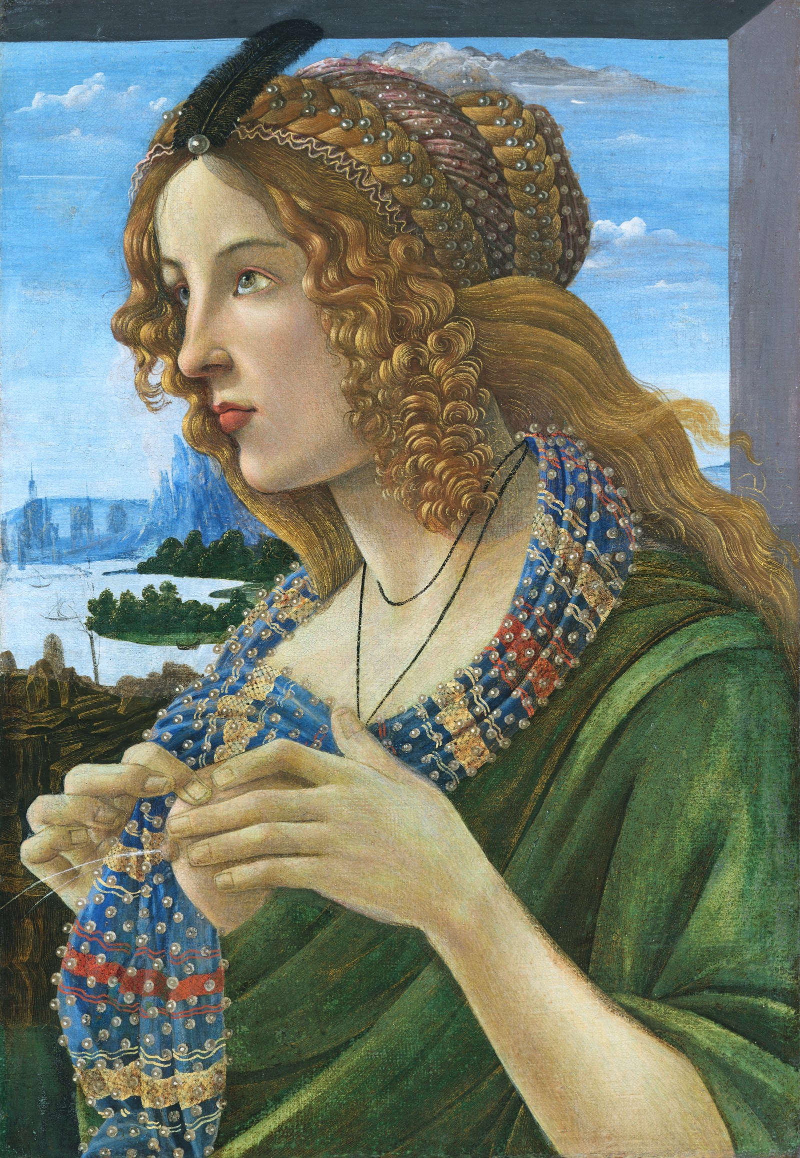 Simonetta Vespucci as Maria Lactans