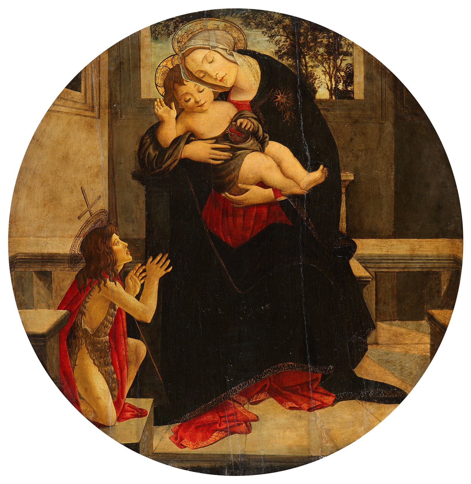 The Virgin and Child with the Young St. John (Tondo)