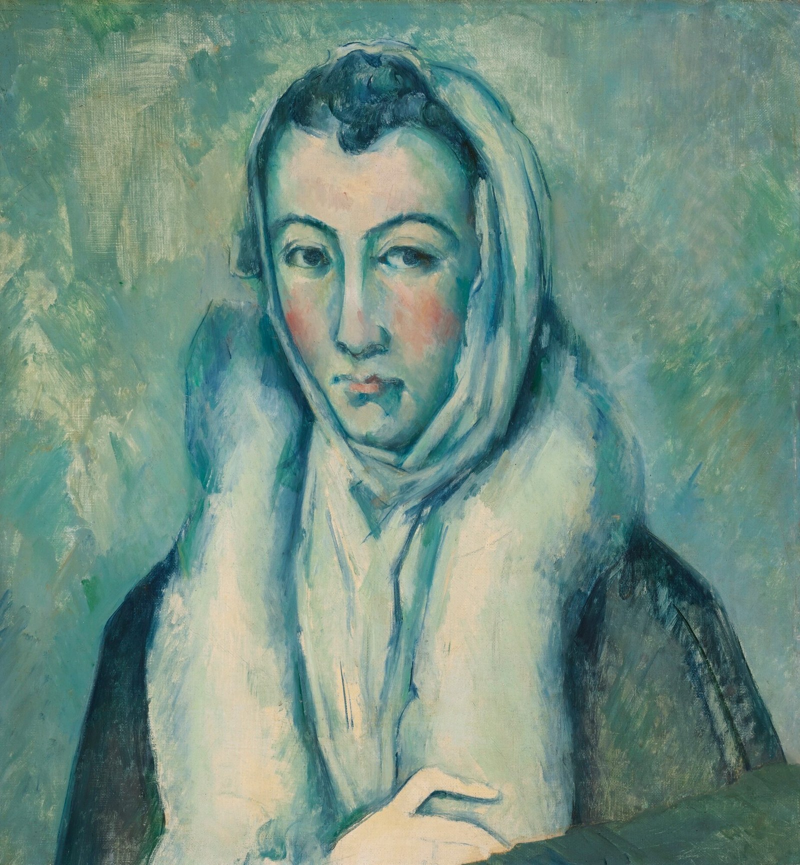 A Lady in a Fur Wrap after El Greco