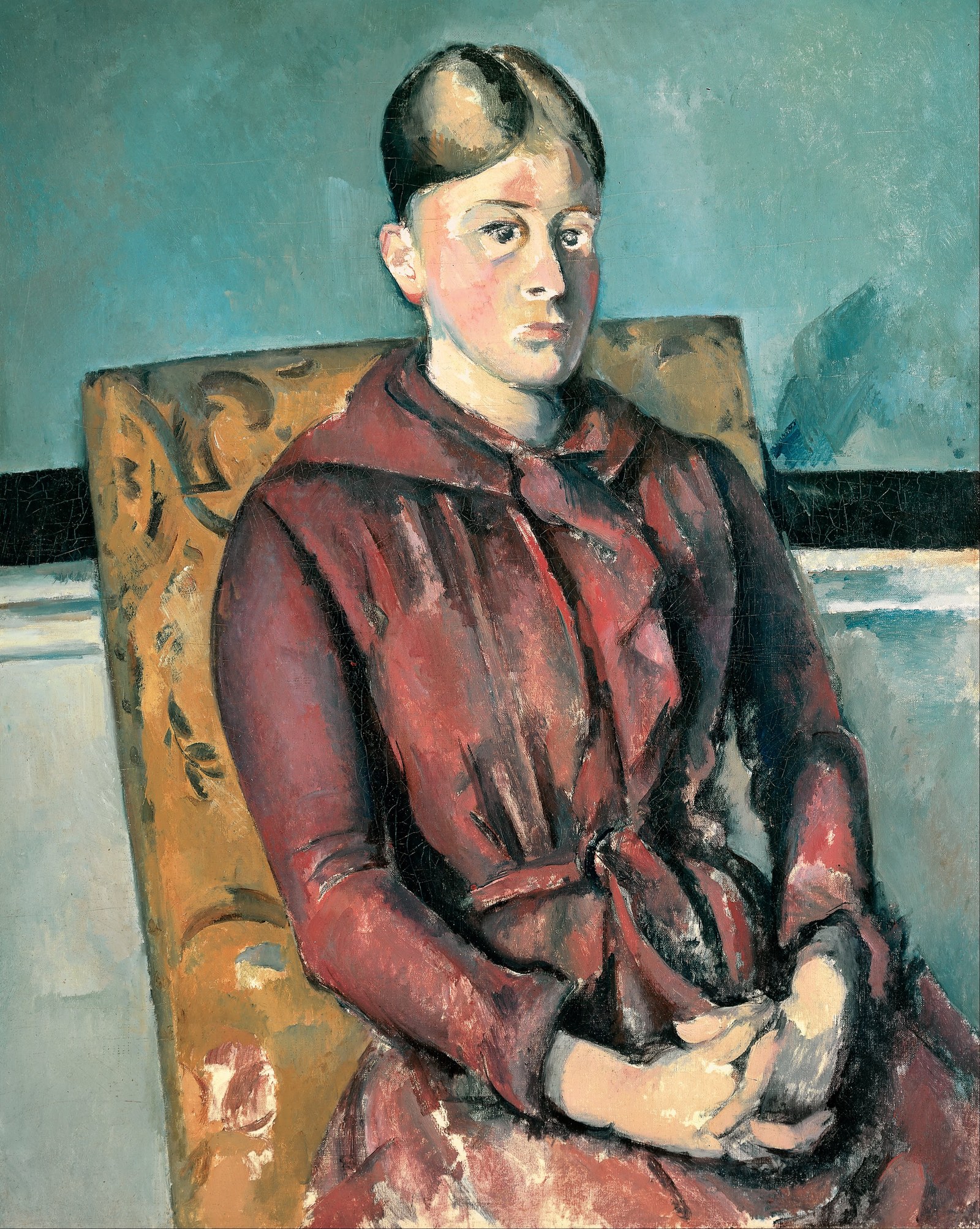 Madame Cézanne in a Yellow Chair