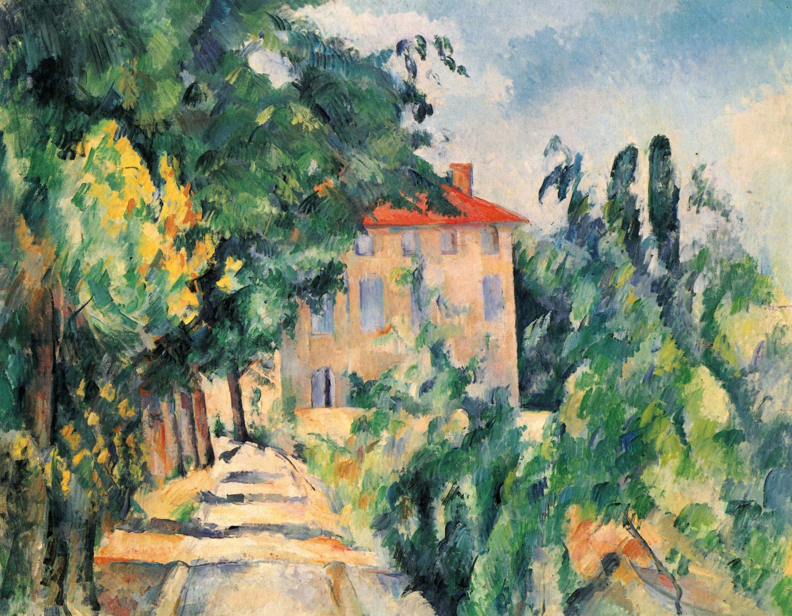 The house with the red roof