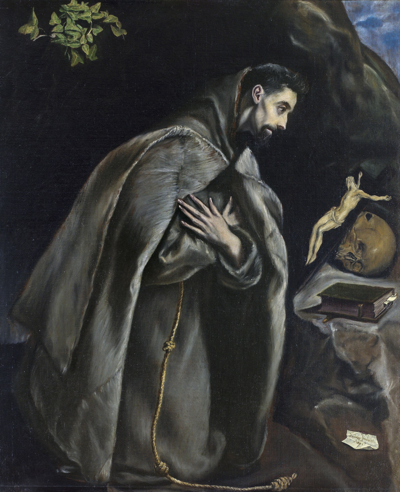 St. Francis in Prayer before the Crucifix