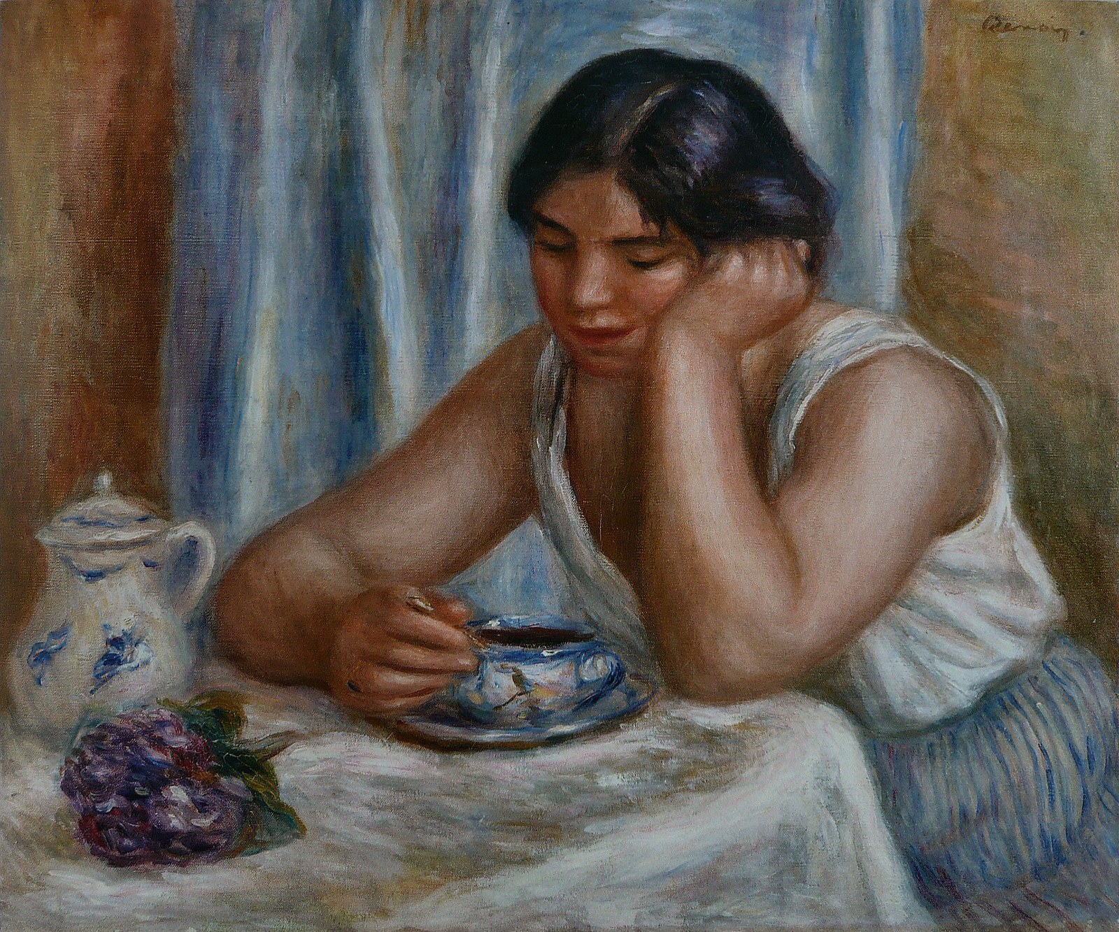 Cup of Chocolate (Femme prenant du chocolat)