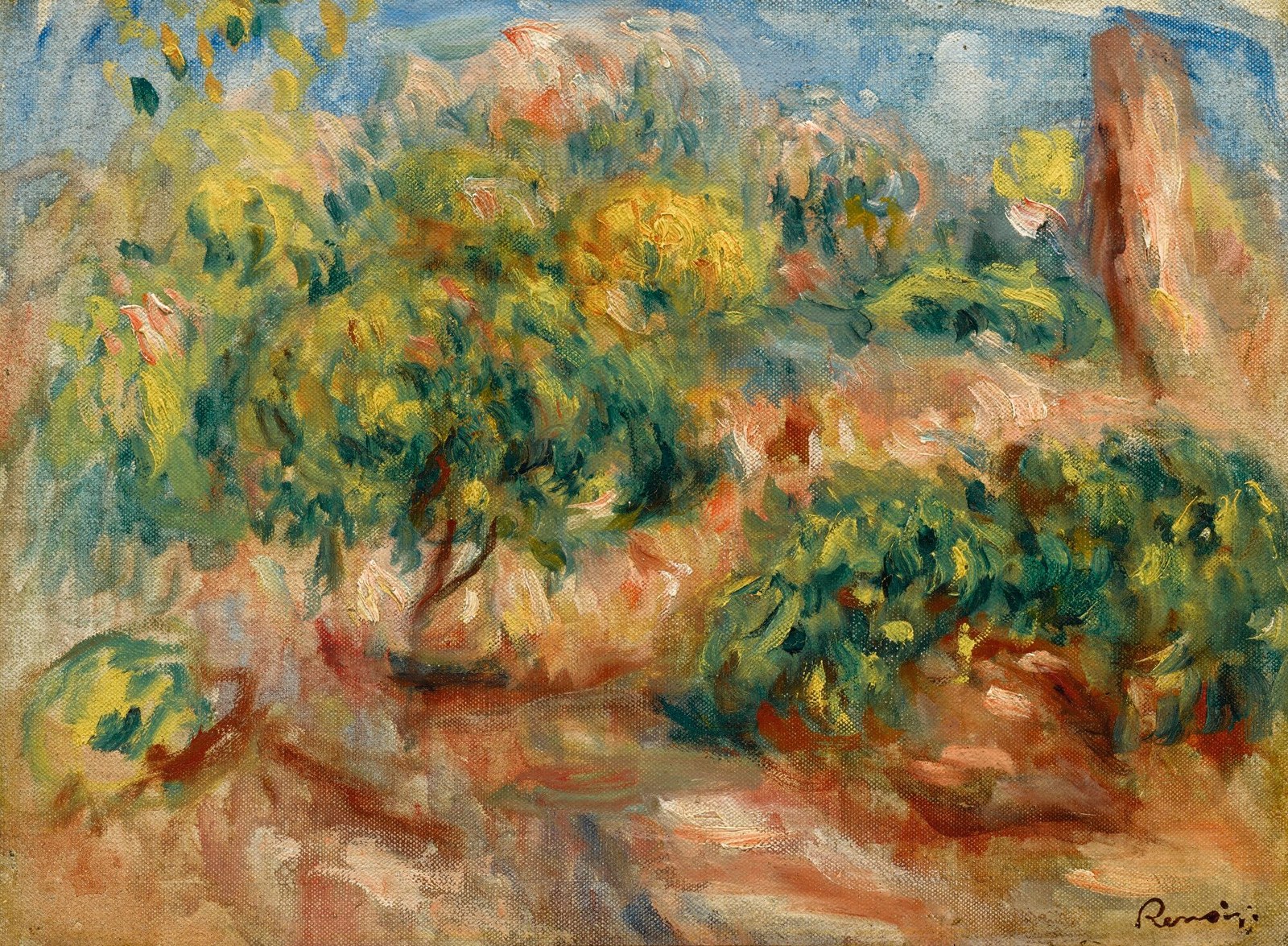 Esquisse de paysage à Cagnes