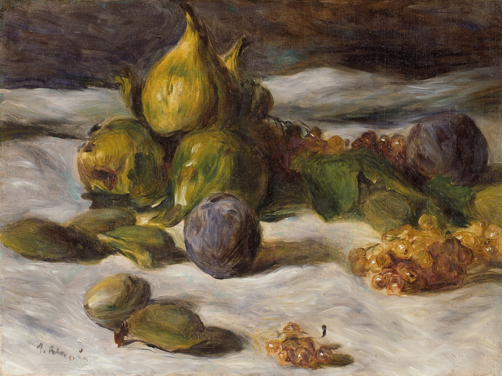 Fruit still life (figs and currants)