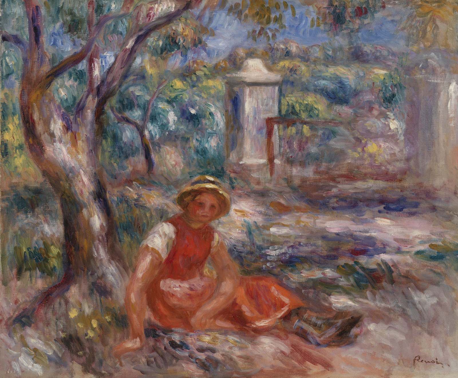Girl at the Foot of a Tree (Fillette au pied d'un arbre)