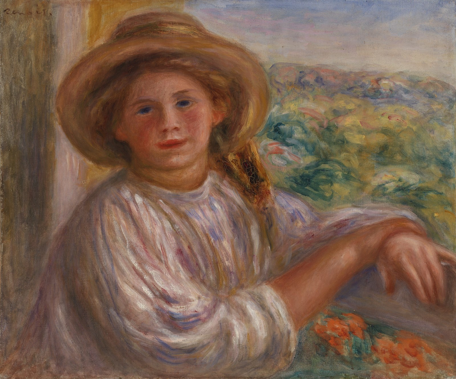 Girl on a Balcony, Cagnes (Jeune femme au balcon, Cagnes)