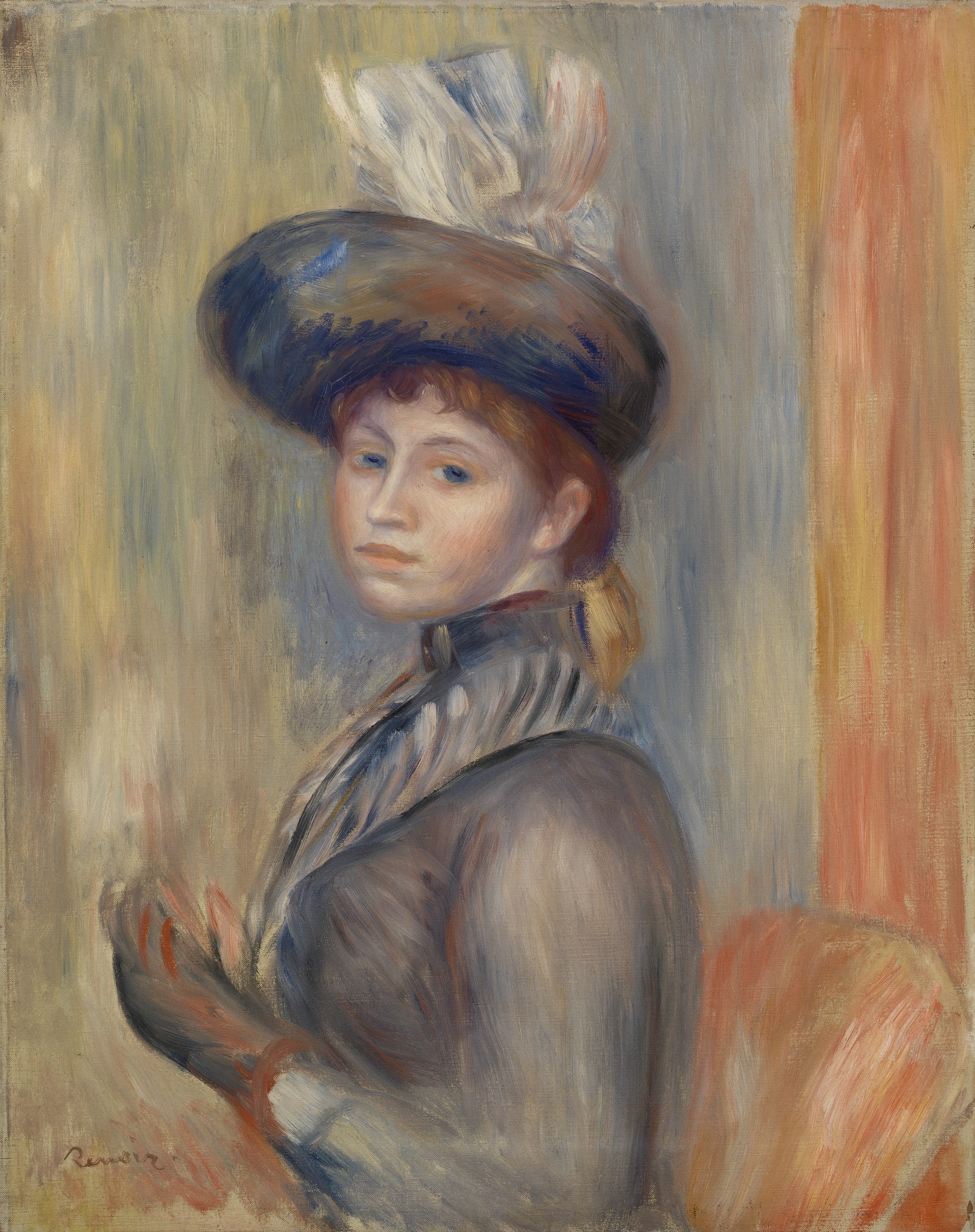 Girl in Gray-Blue