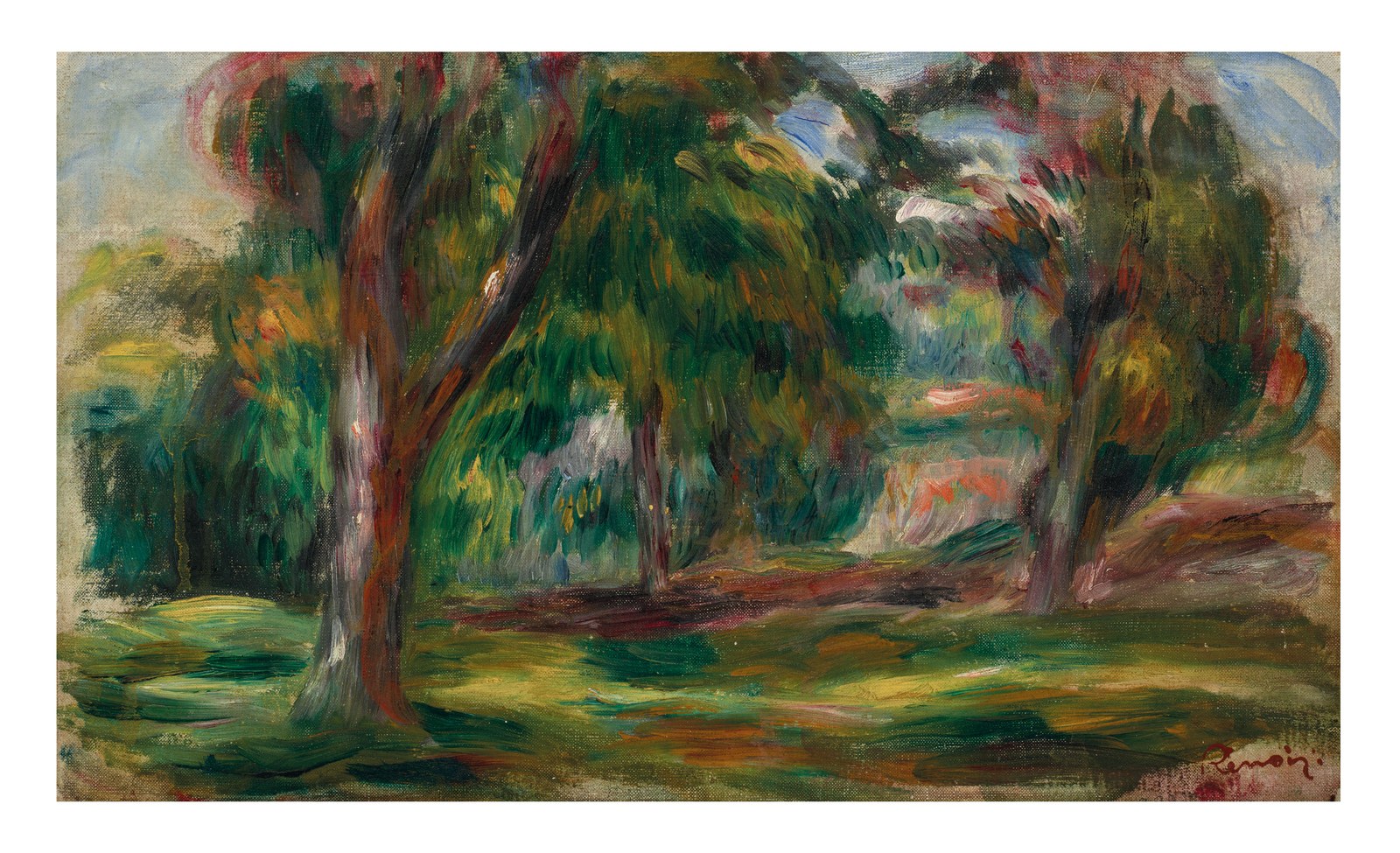 Meadow and trees