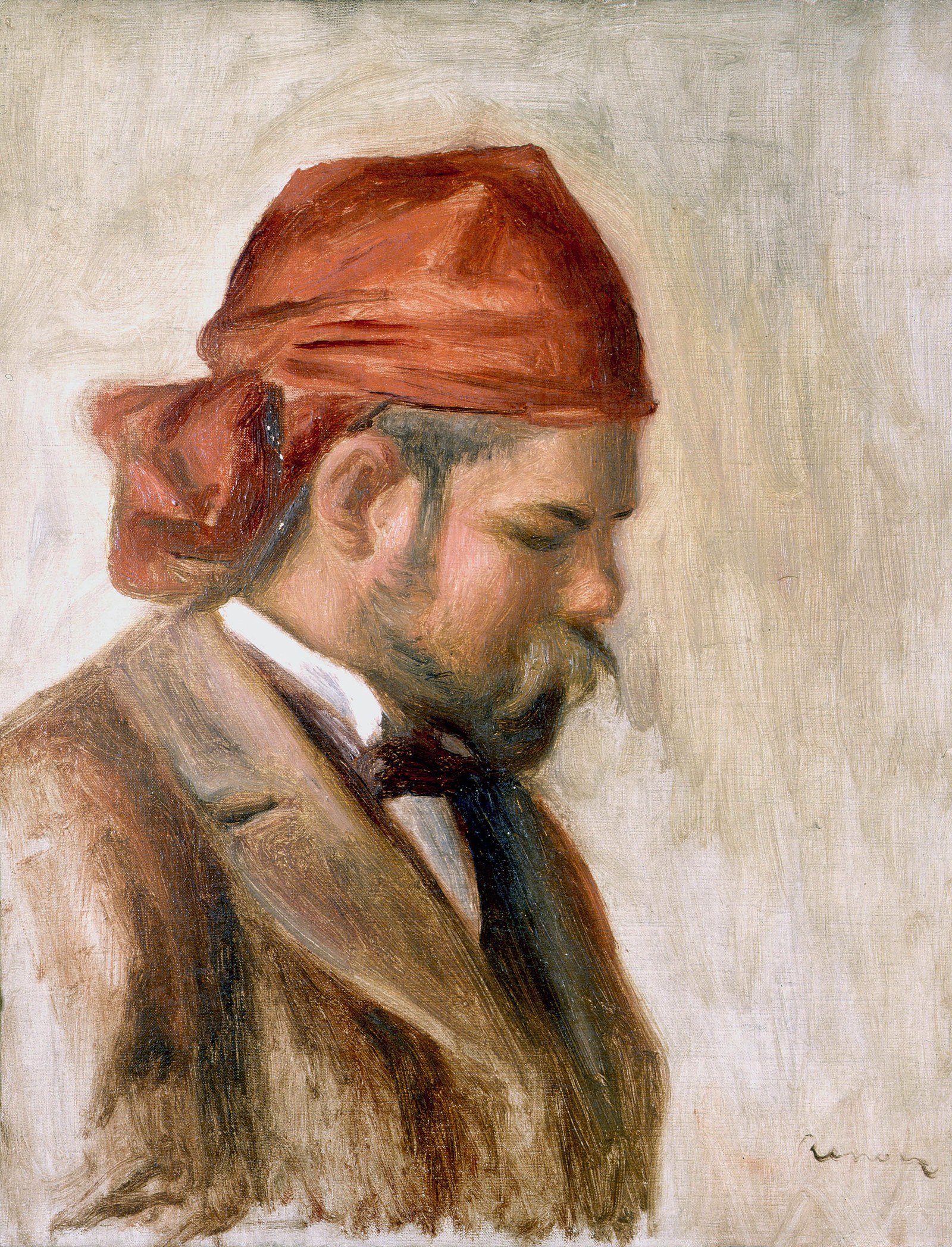 Portrait of Ambroise Vollard in a Red Headscarf