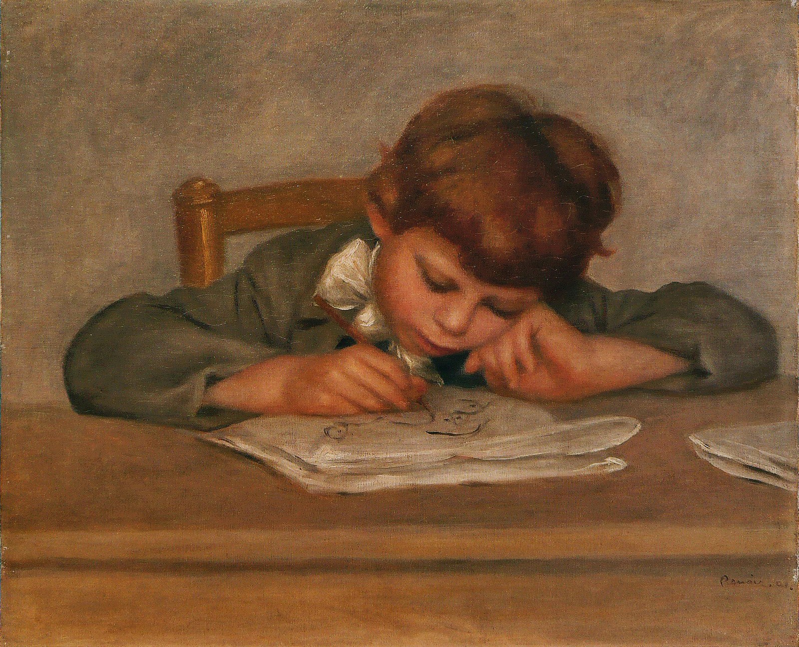 The Artist's Son, Jean, Drawing