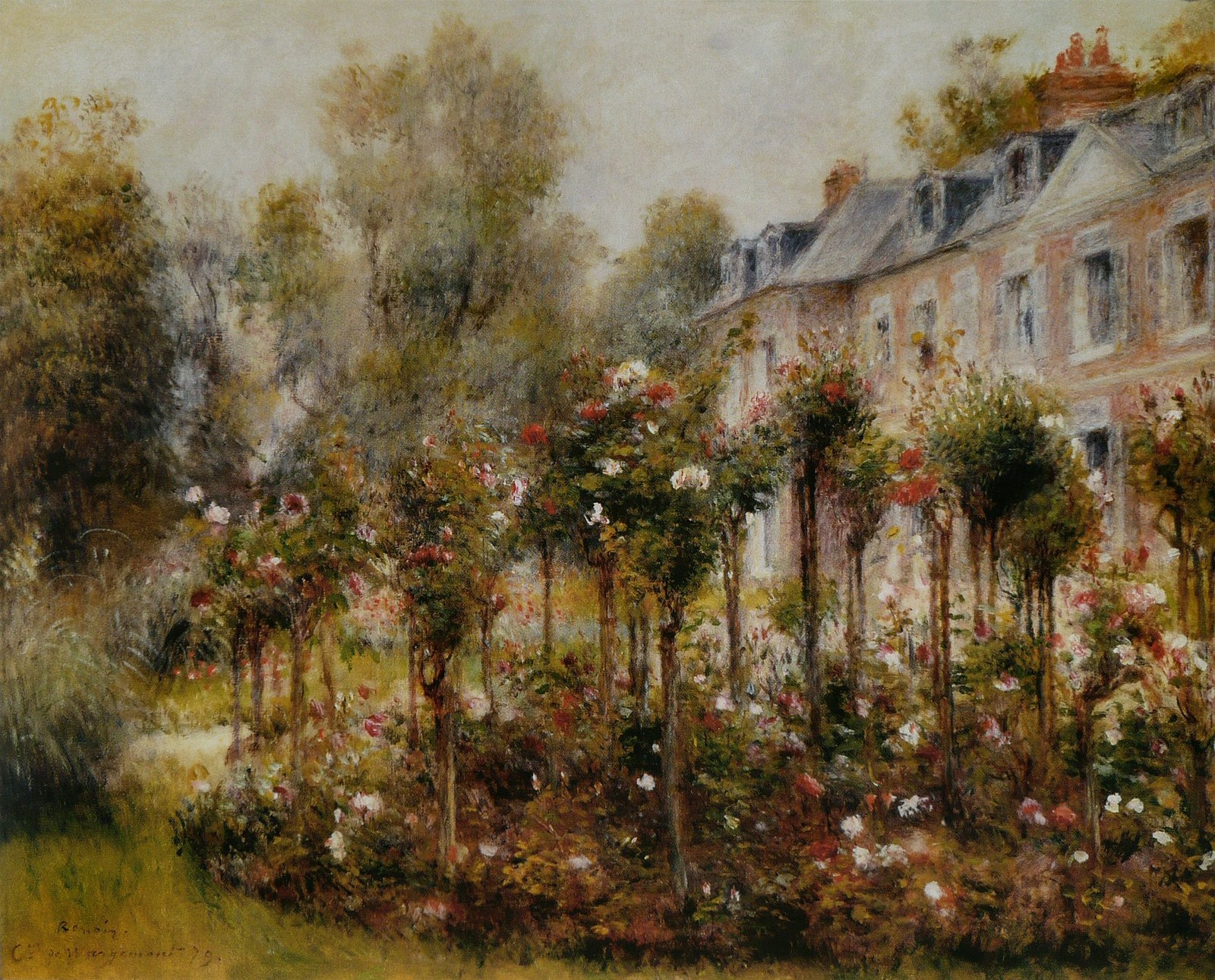 The rose garden at Wargemont