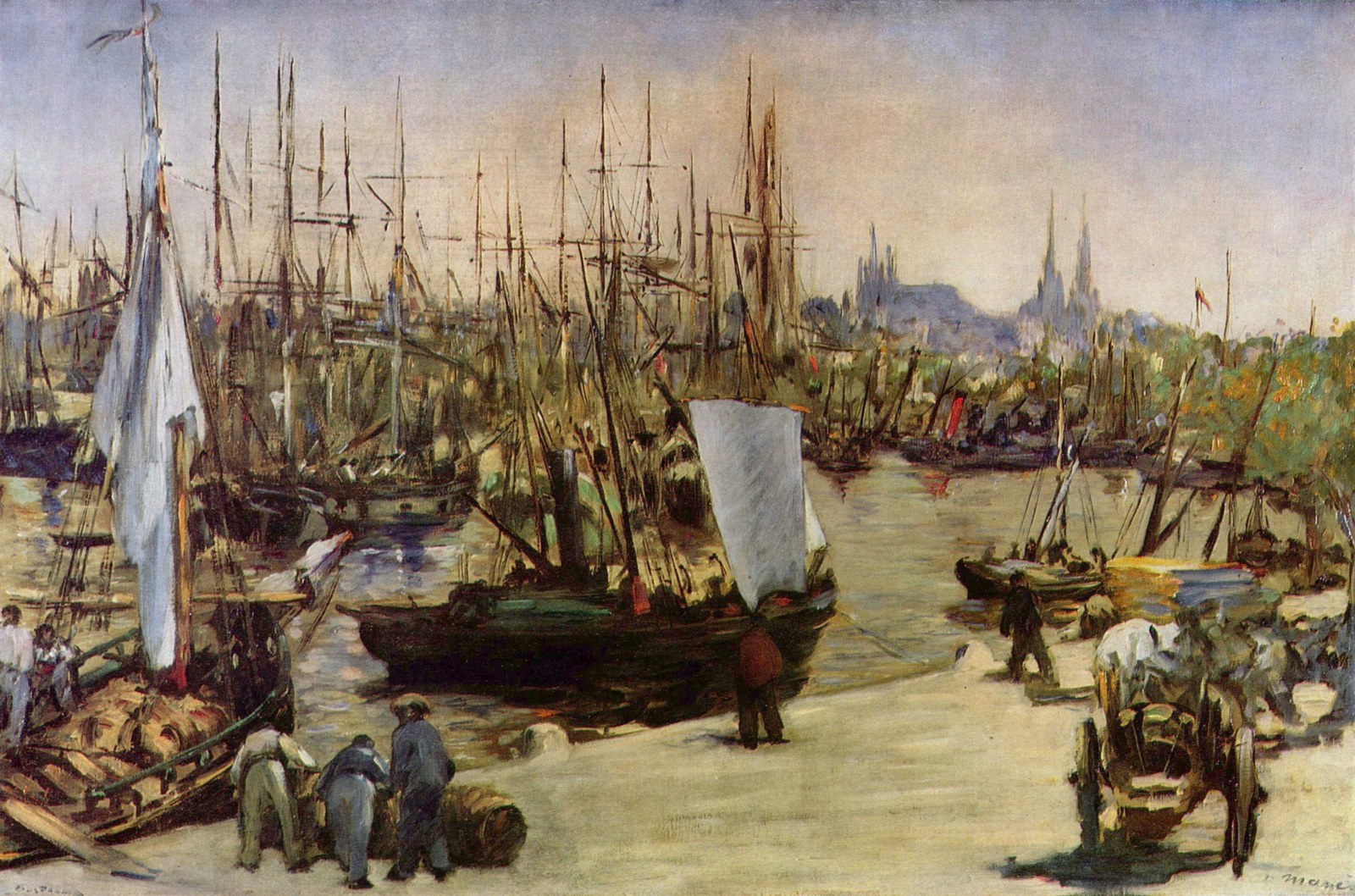 The harbour at Bordeaux