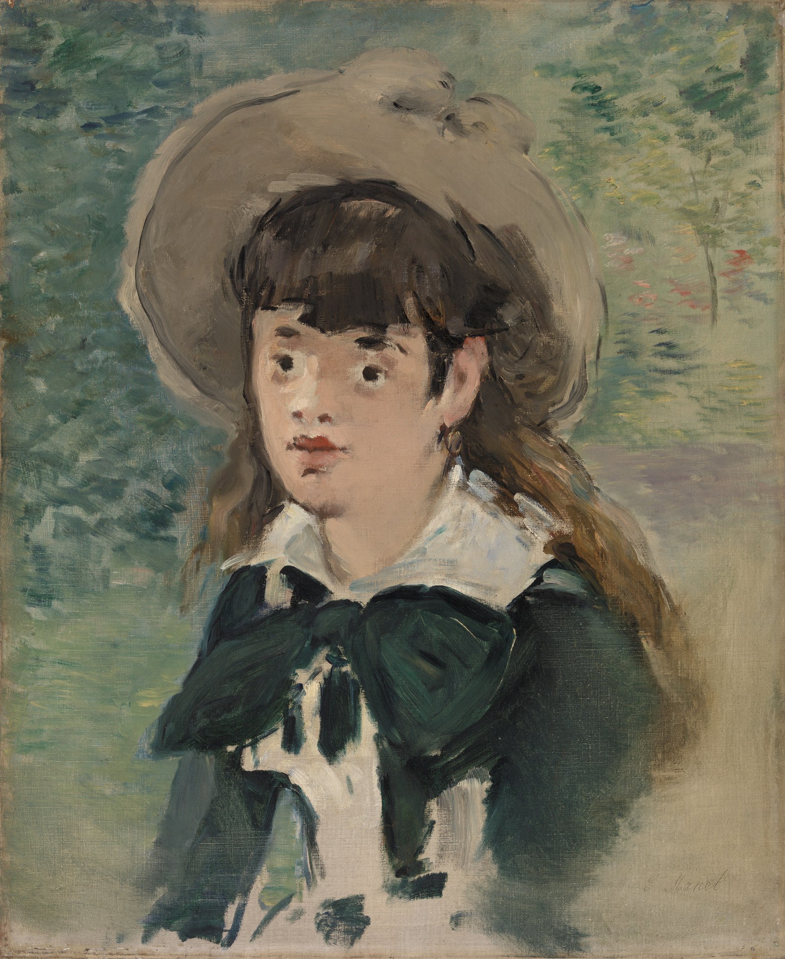 Young Girl on a Bench (Fillette sur un banc)