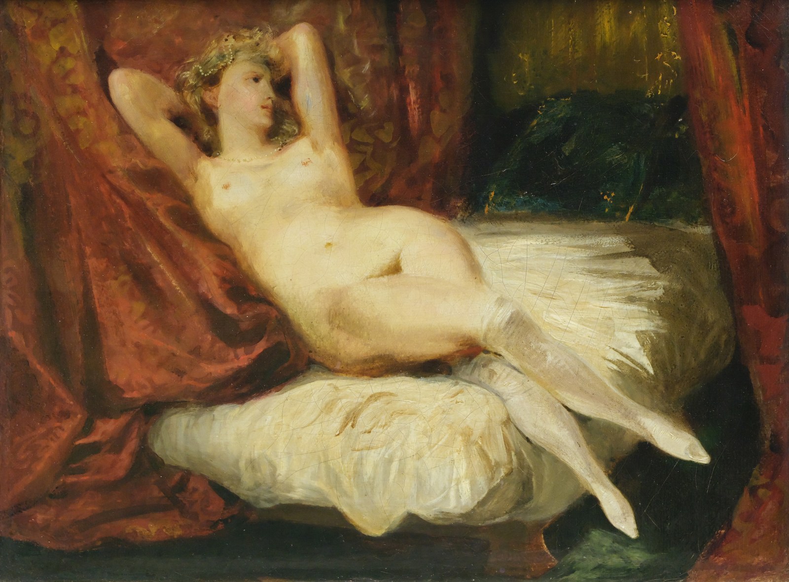 Study of Female Nude Reclining on a Divan