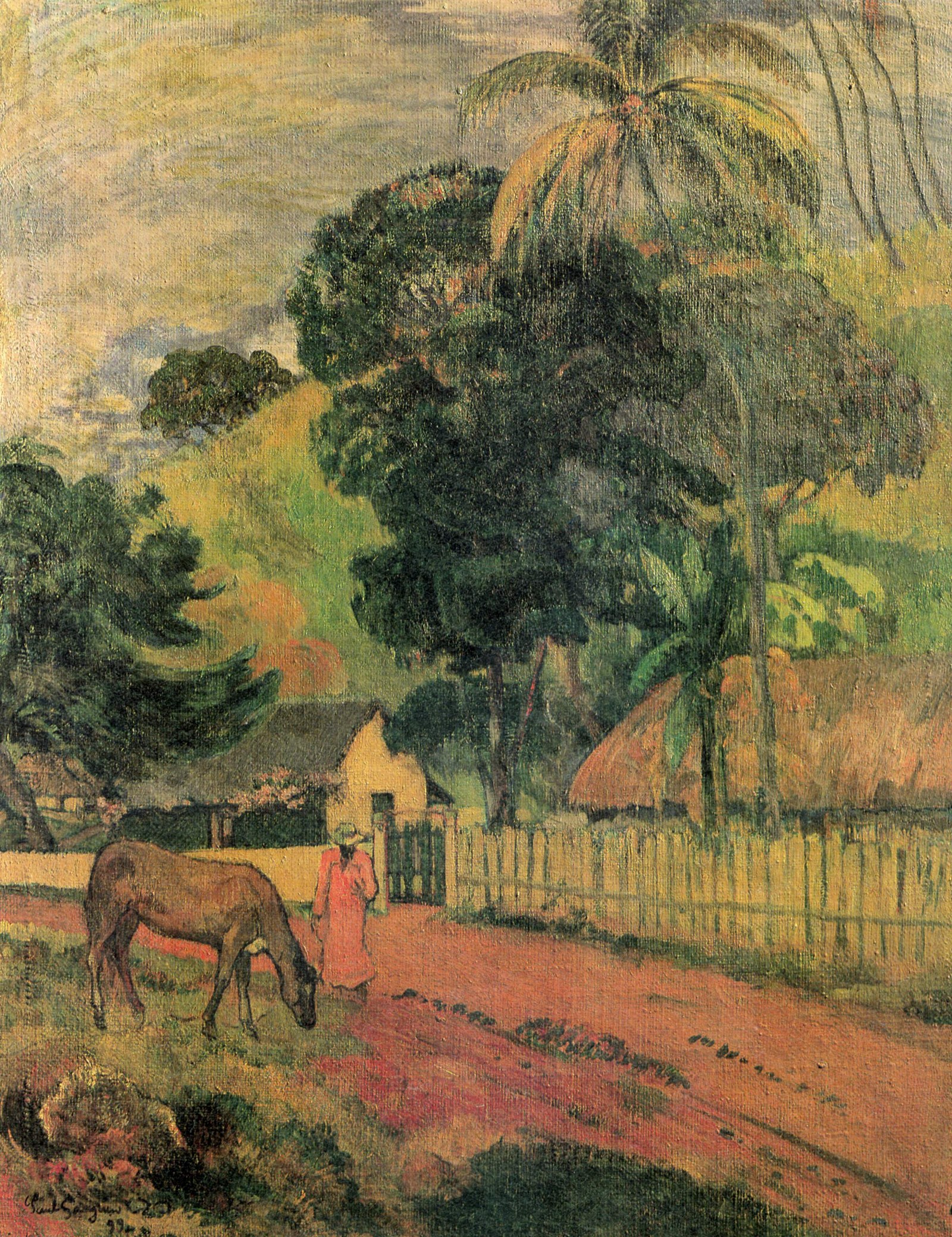 Landscape, Horse on the Road