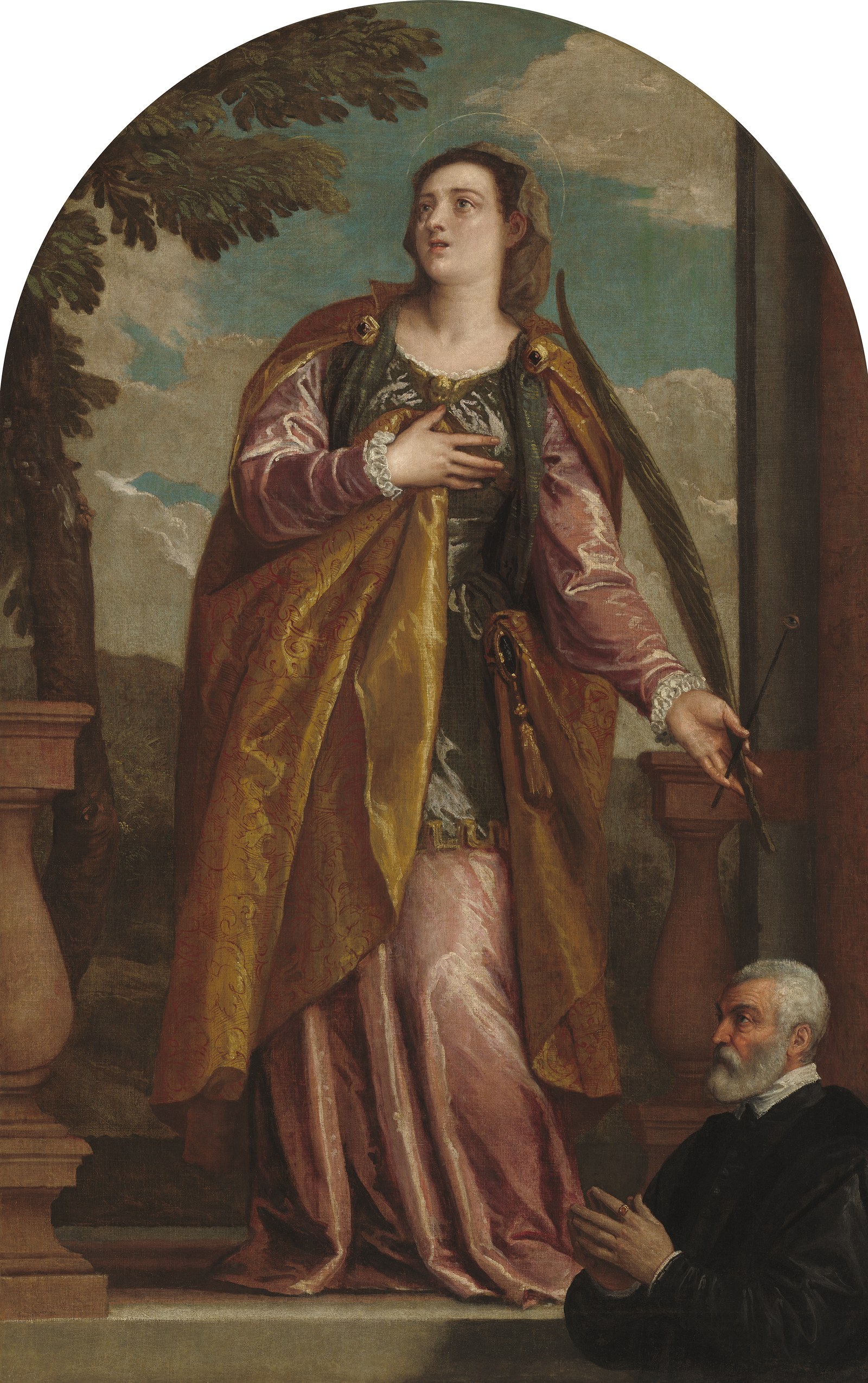 Saint Lucy and a Donor