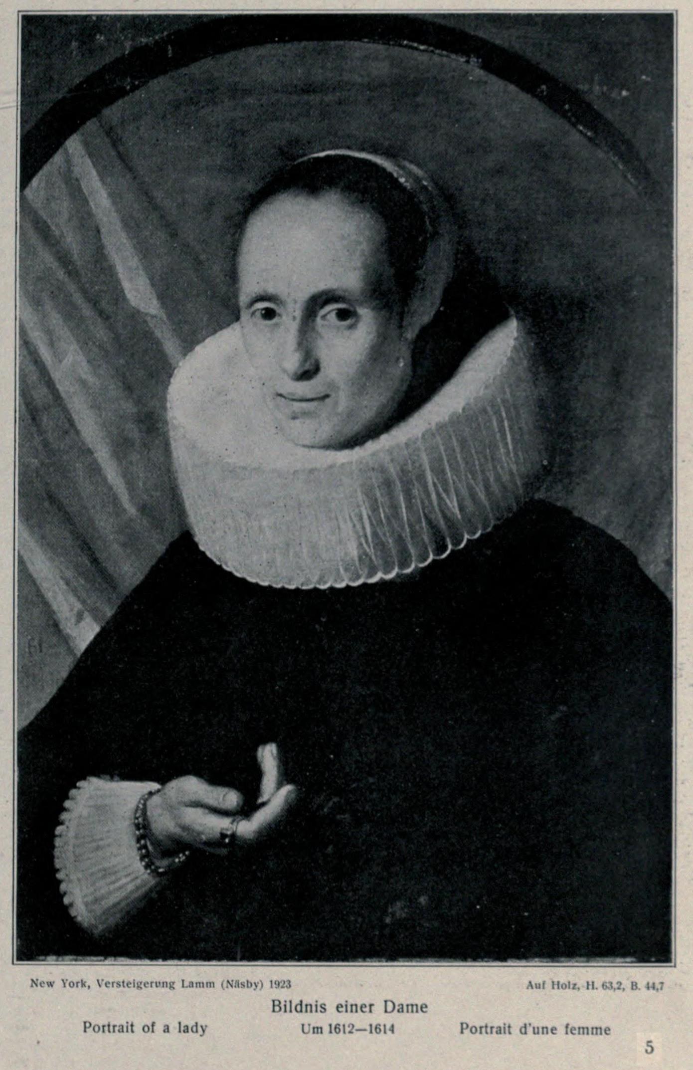 Portrait of a woman in a ruff collar