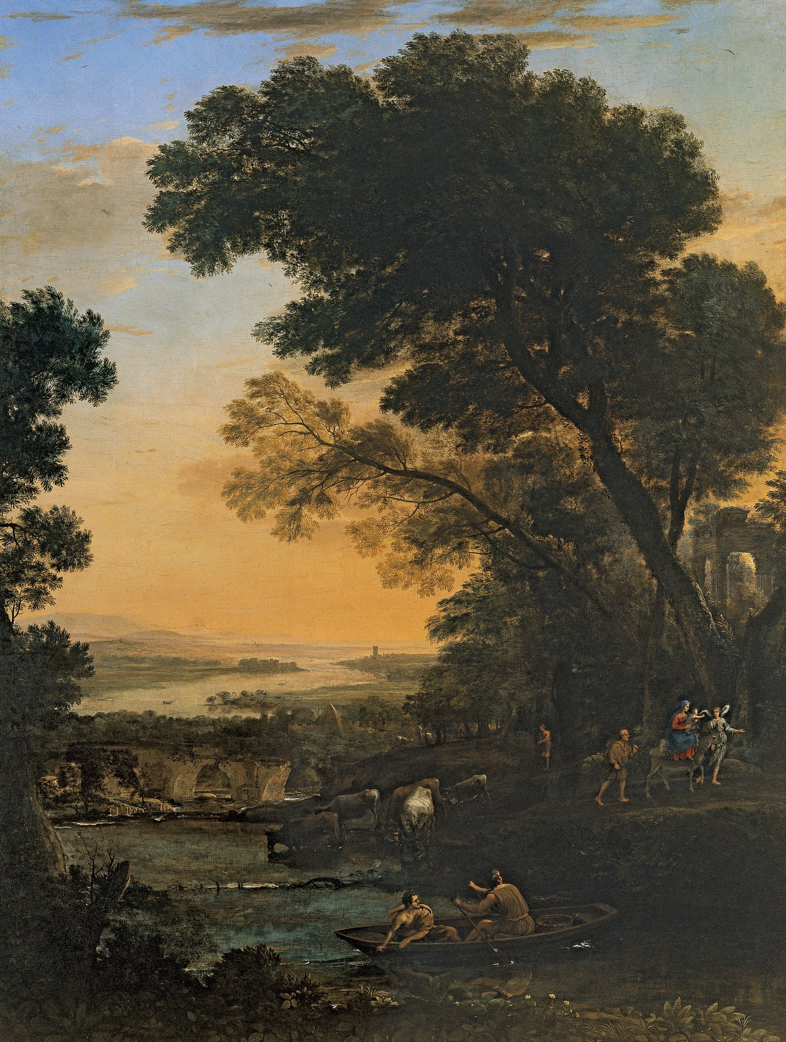 Pastoral Landscape with the Flight into Egypt