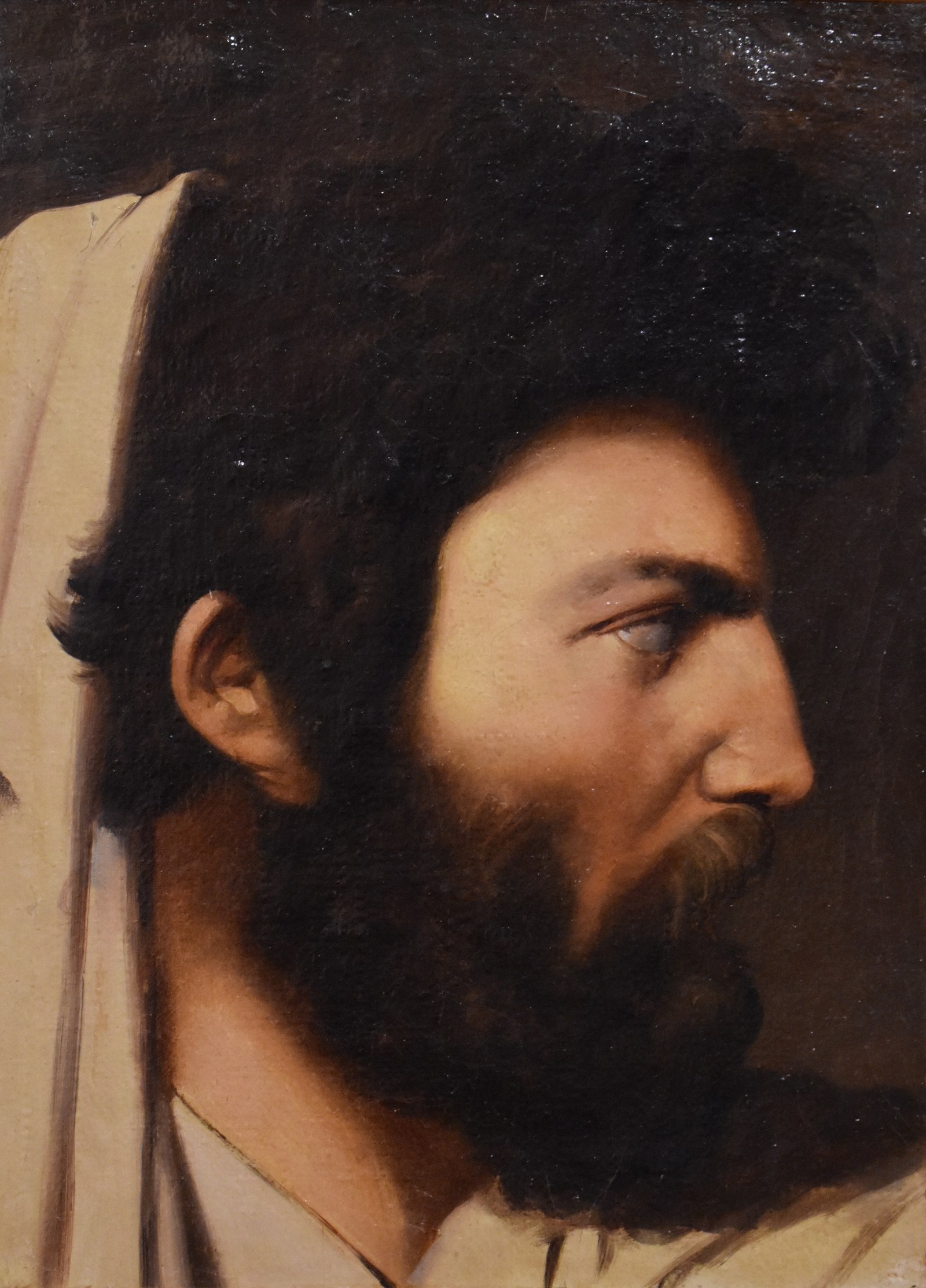 Study of a man in profile with a view to the composition of Jupiter and Thetis