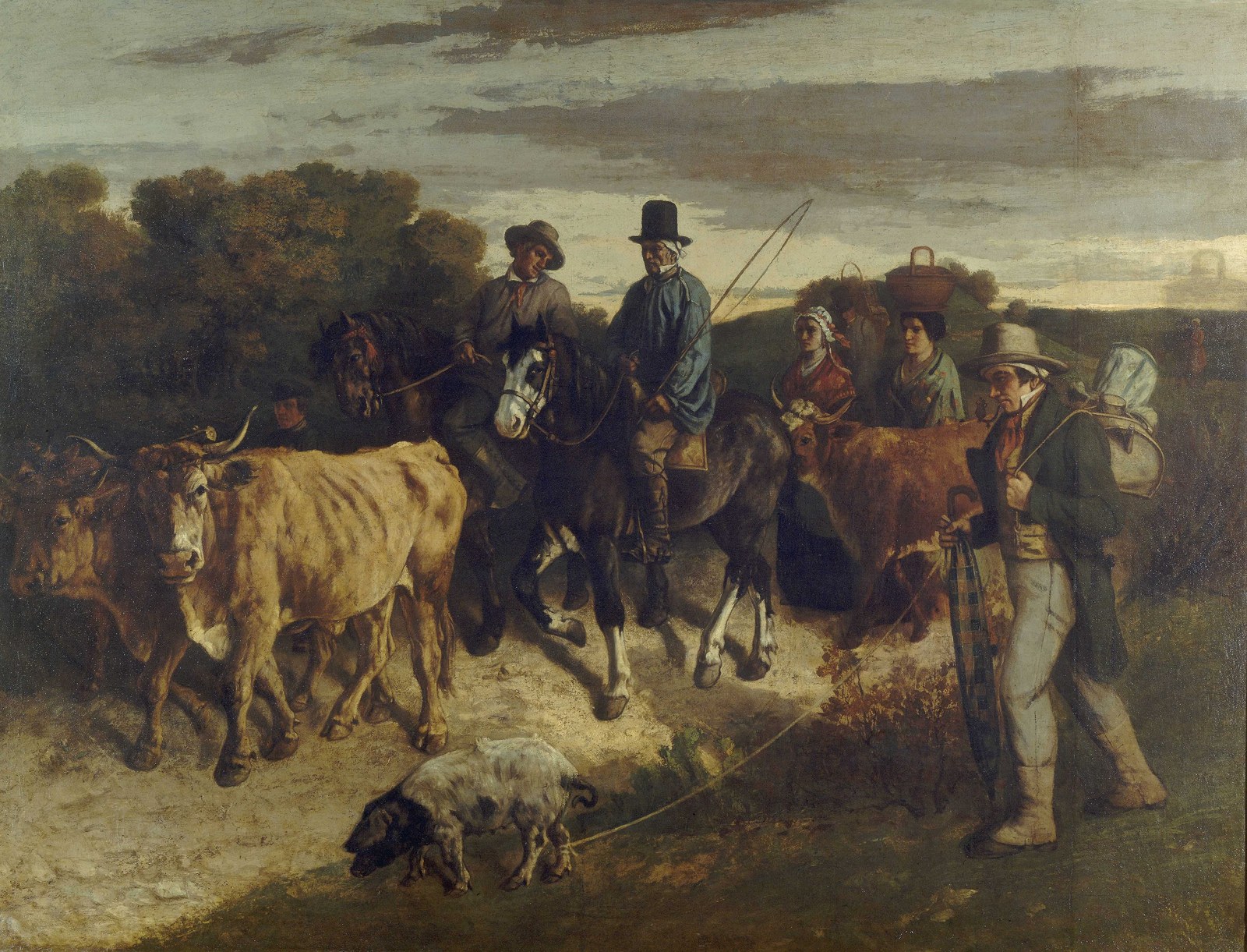 Peasants from Flagey back from the Fair