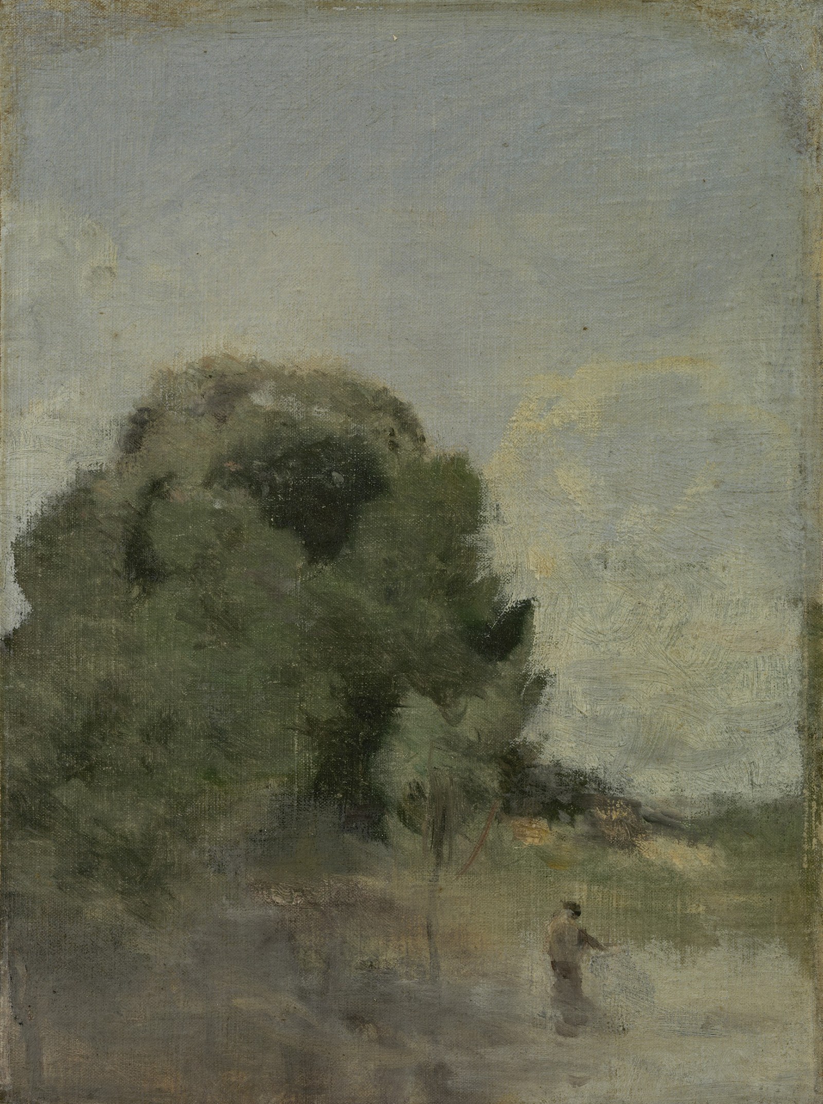 Landscape with angler