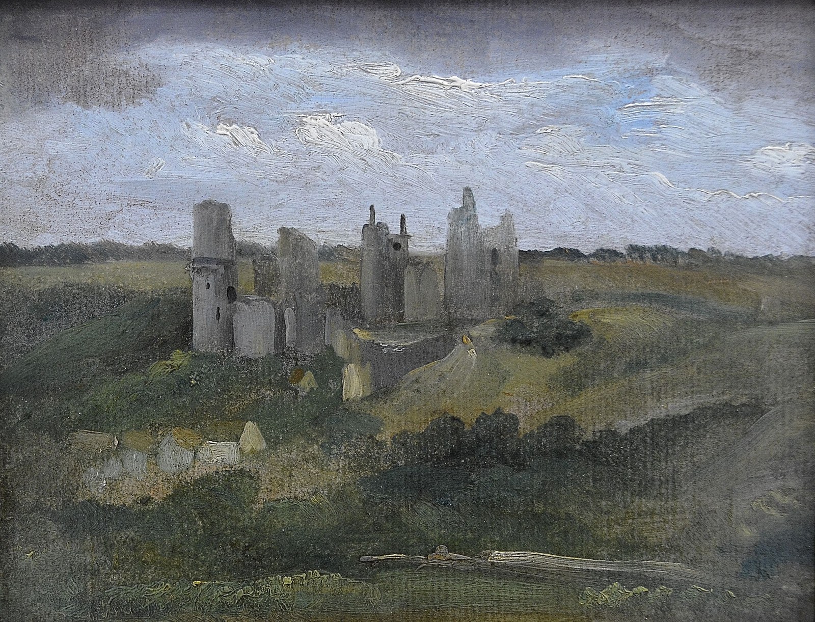 Le château de Pierrefonds en ruines