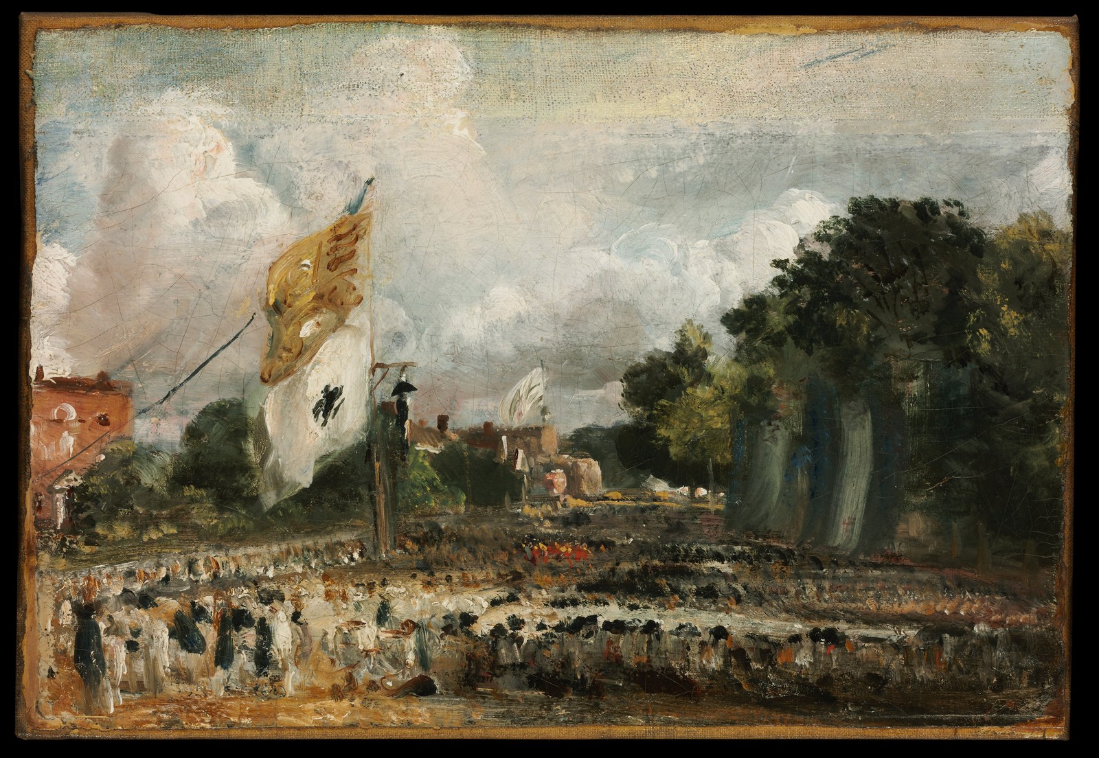 The Celebration in East Bergholt of the Peace of 1814 Concluded in Paris between France and the Allied Powers