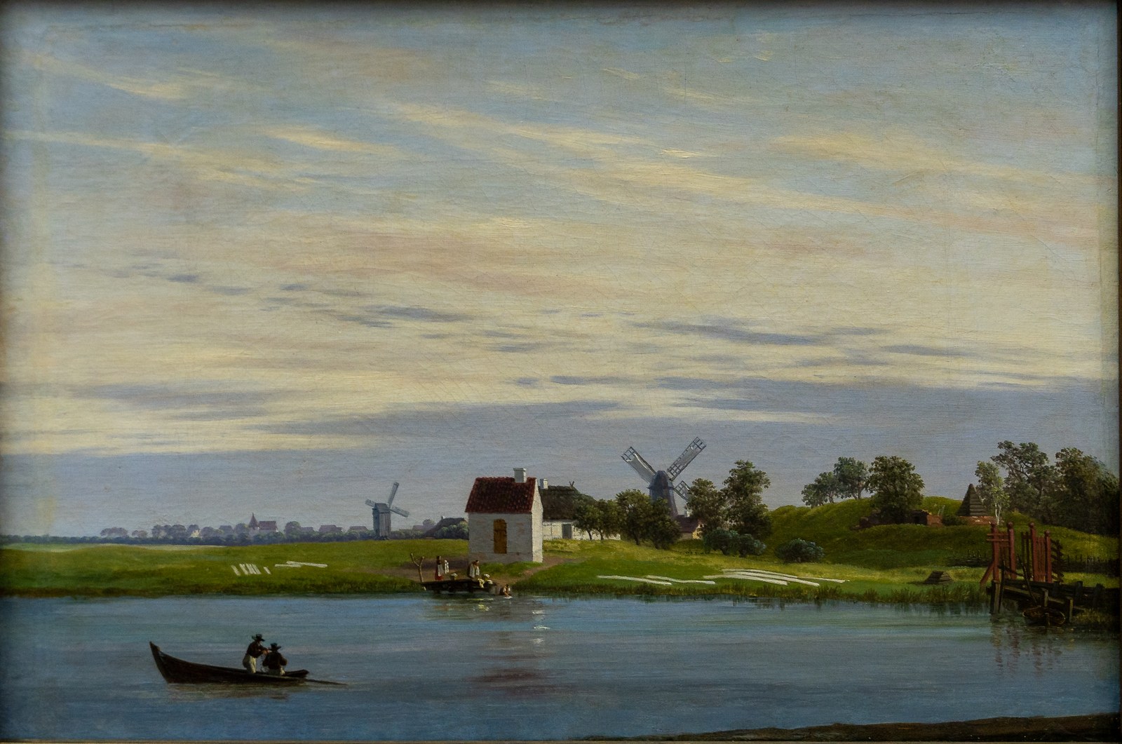 Landscape with windmills